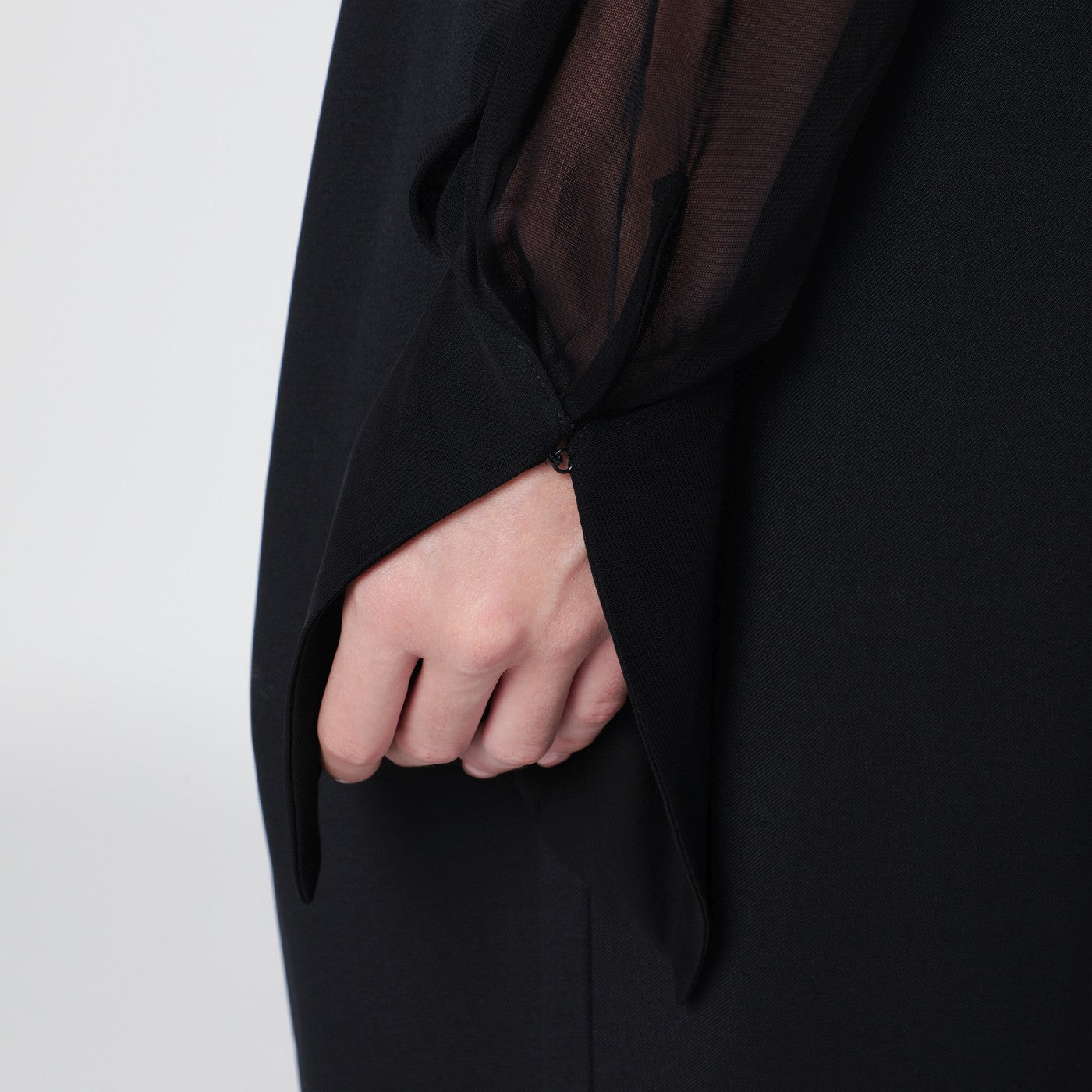 Francesco Murano Semi-Transparent Black Blouse Women Francesco Murano