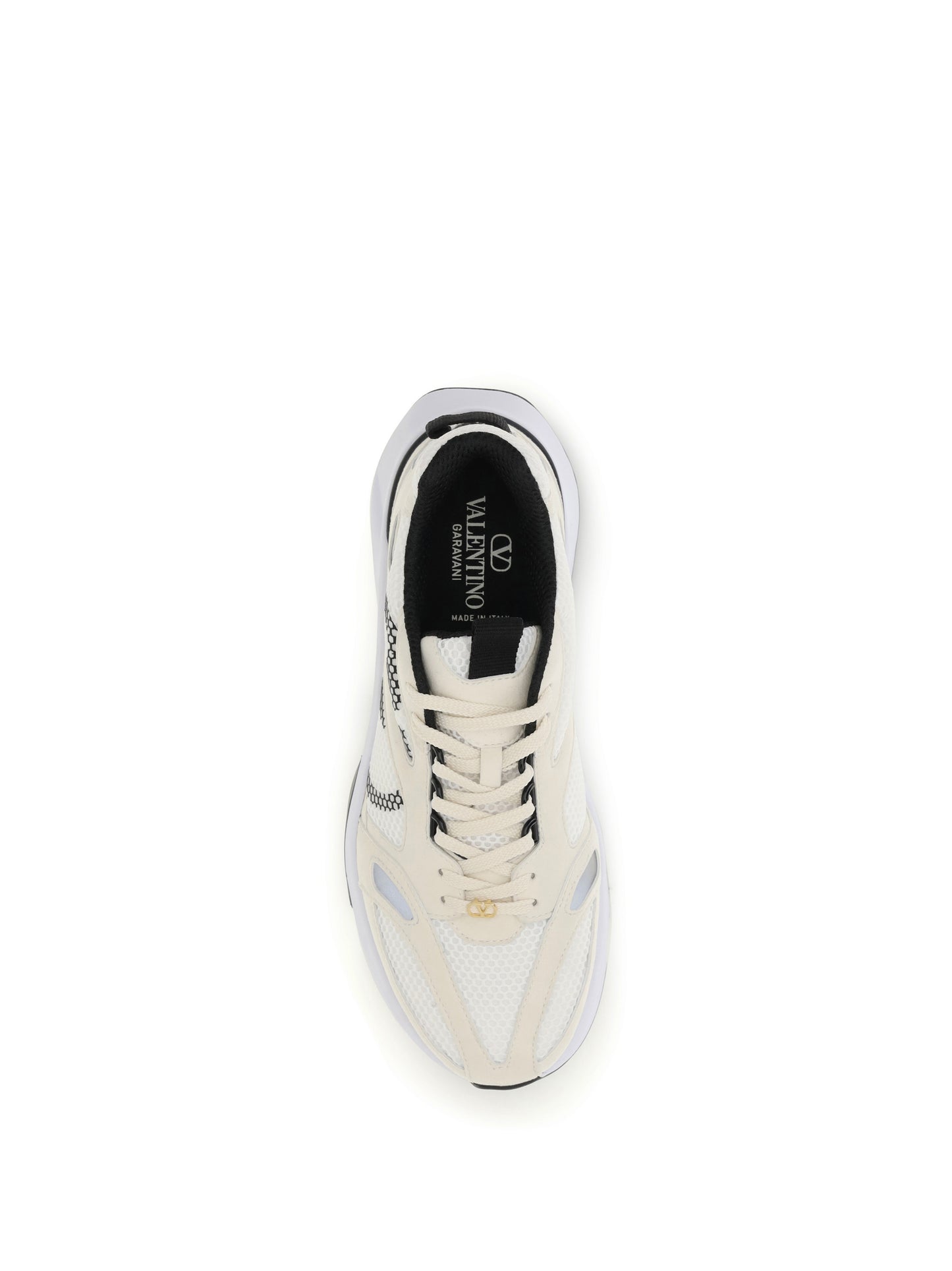 Valentino Garavani Men Demivee Mesh And Suede Sneakers VALENTINO GARAVANI