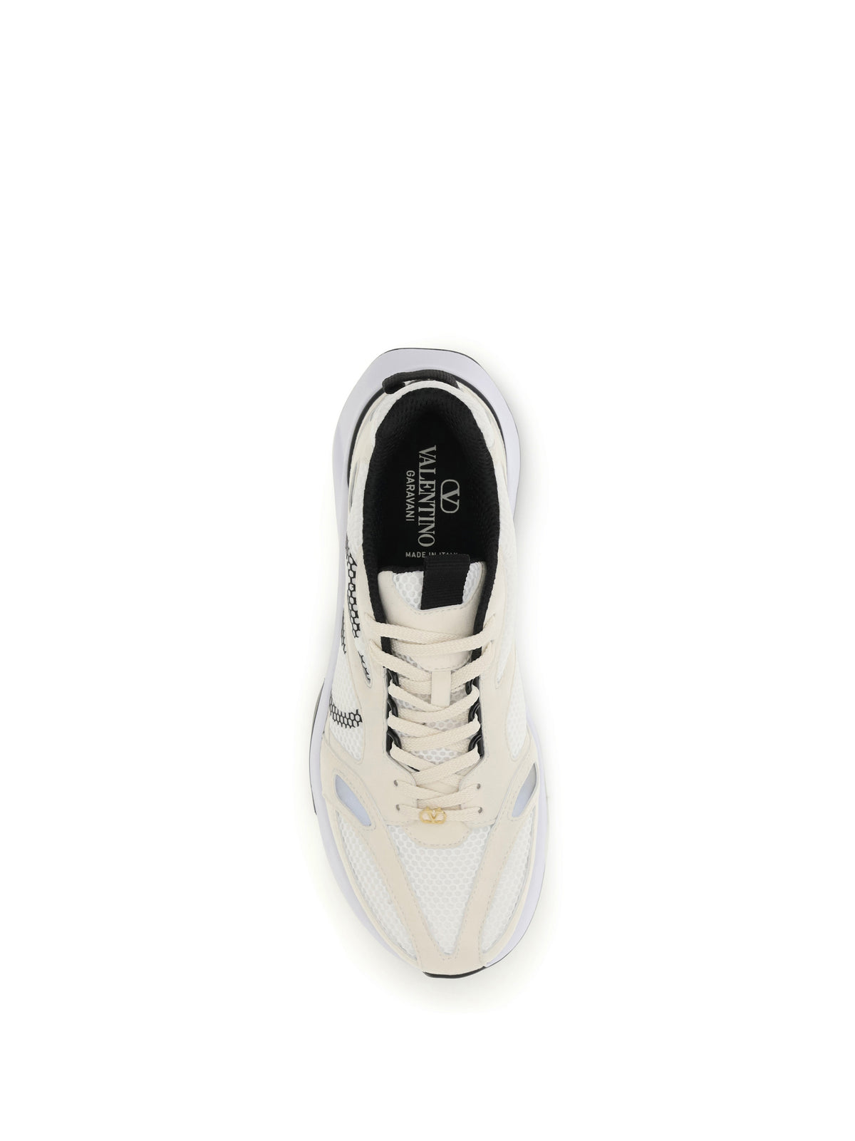 Valentino Garavani Men Demivee Mesh And Suede Sneakers VALENTINO GARAVANI