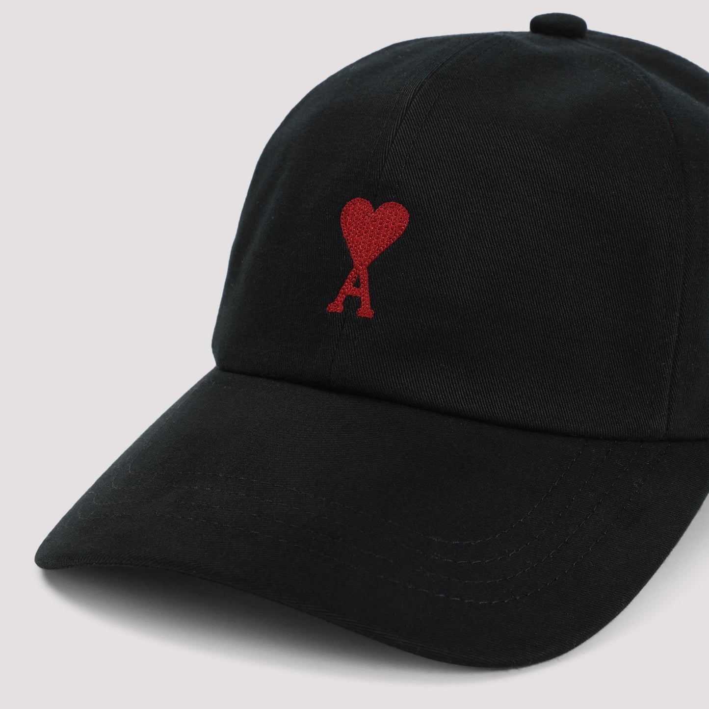 Ami Paris Red Adc Embroidery Hat Men AMI PARIS
