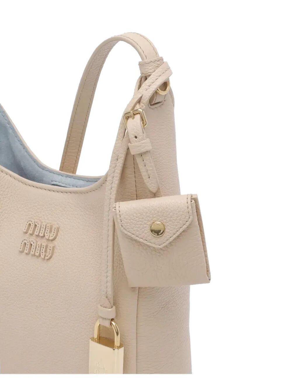 Miu Miu Women Leather Bucket Bag With Adjustable Shoulder Strap MIU MIU