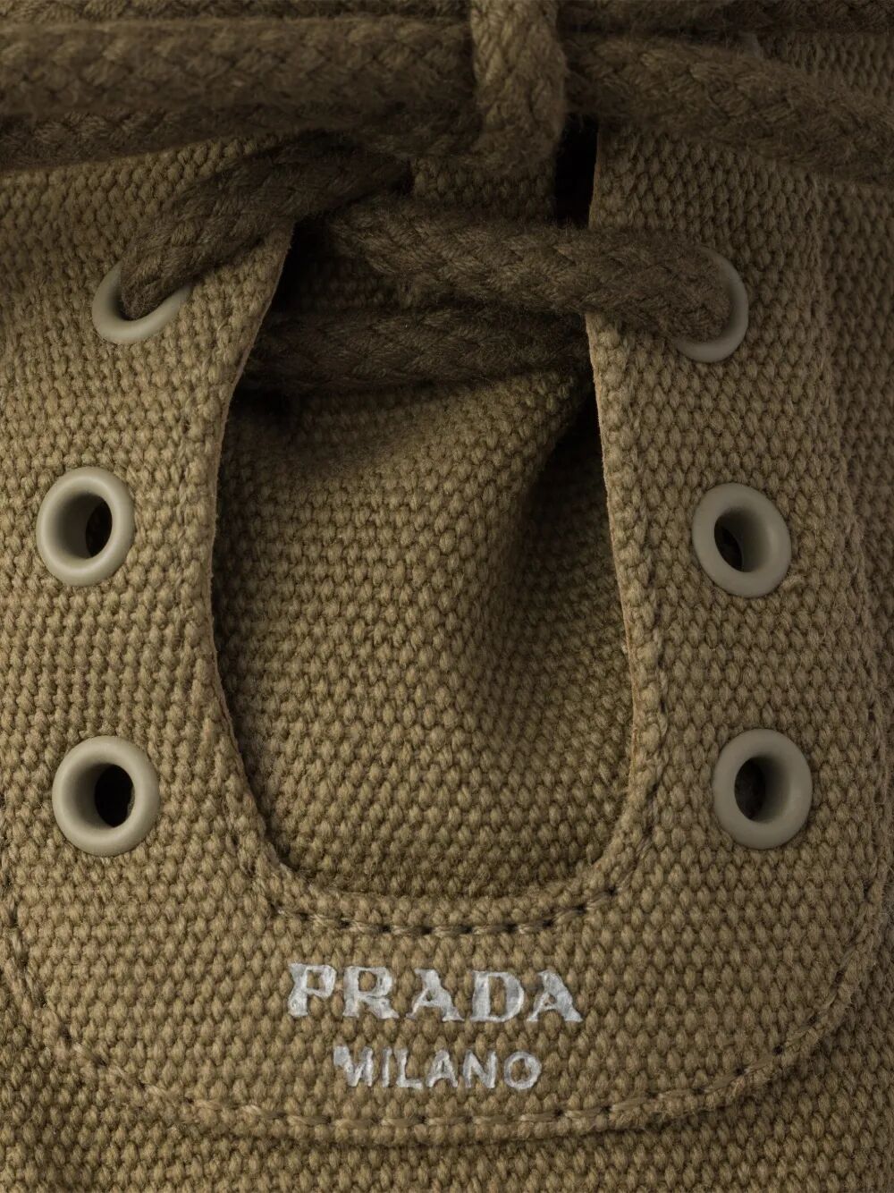 Prada Women Collapse Canvas Sneakers PRADA
