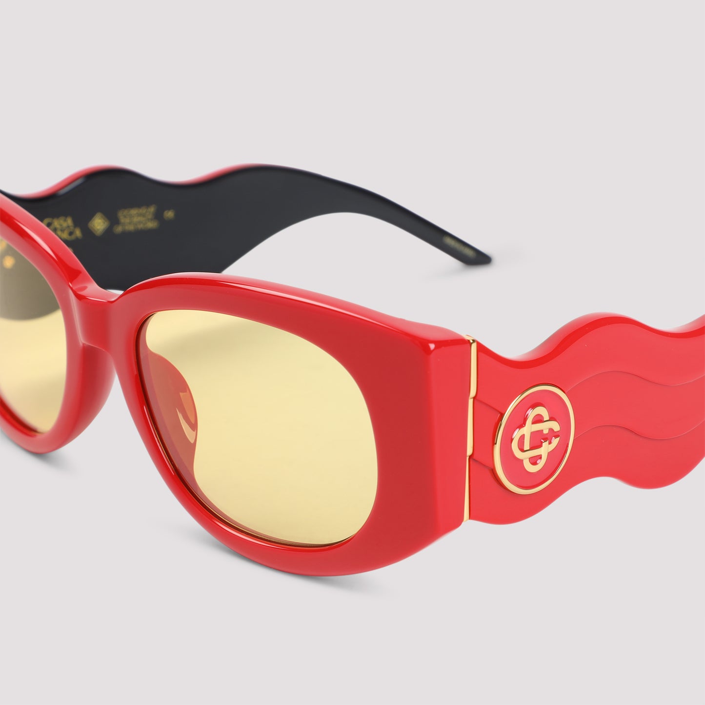 Casablanca Oval Wave Sunglasses Men CASABLANCA