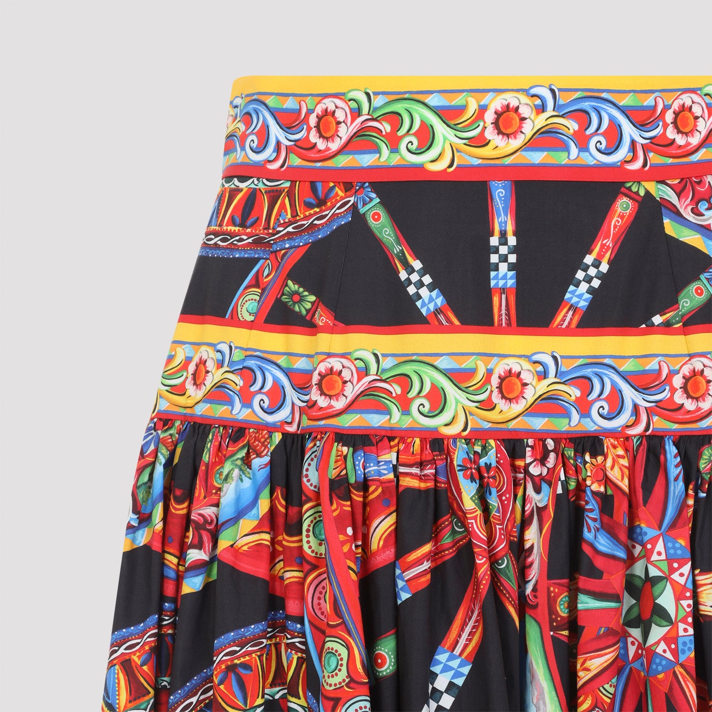Dolce & Gabbana Popeline Midi Carretto Skirt Women DOLCE & GABBANA