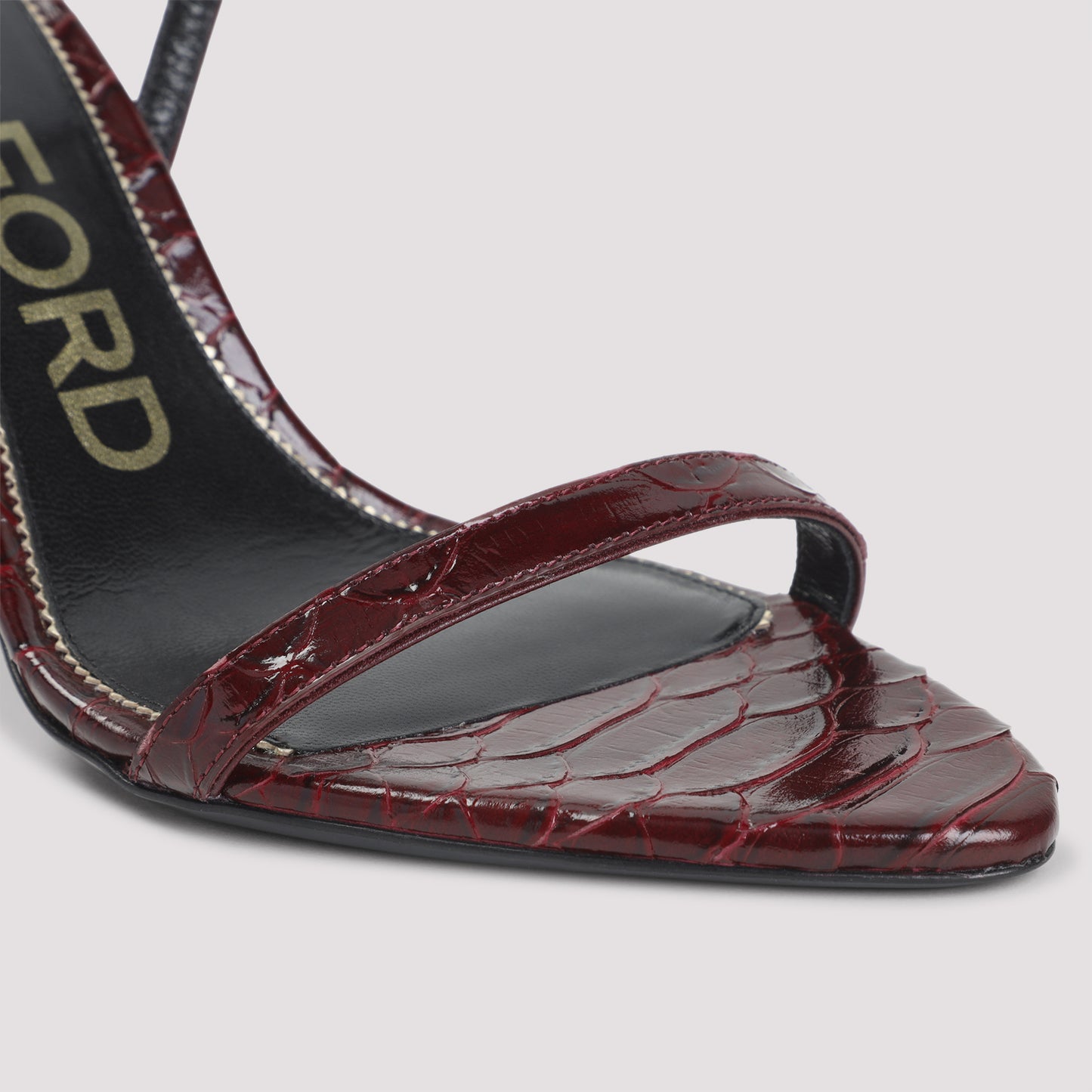 Tom Ford Semi Shiny Printed Python Sandals Women TOM FORD