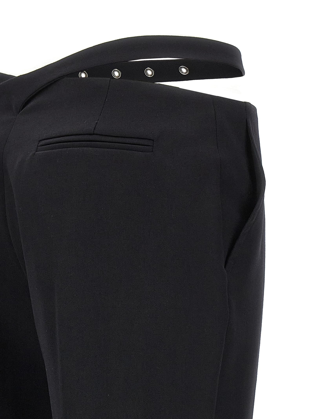 The Attico Women Belt Detail Trousers THE ATTICO