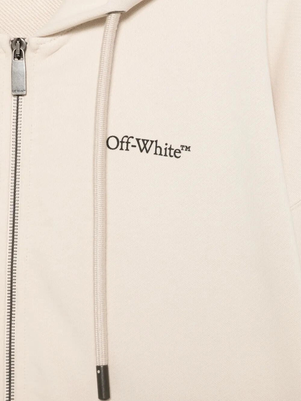 Off White Men `Half Arrow Skate` Zip Hoodie OFF-WHITE