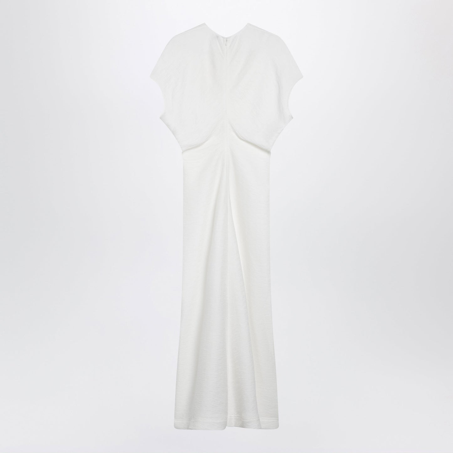 Toteme White Midi Dress In Fluid Satin Women TOTEME
