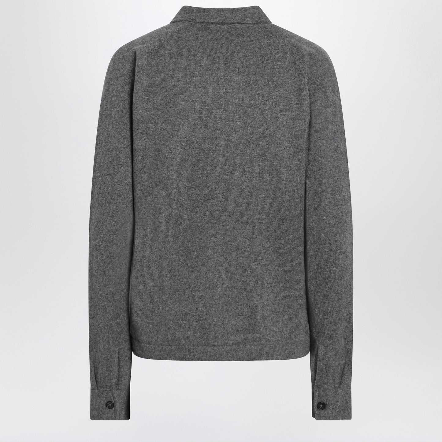 Toteme Dark Grey Melange Cashmere Cardigan Women TOTEME