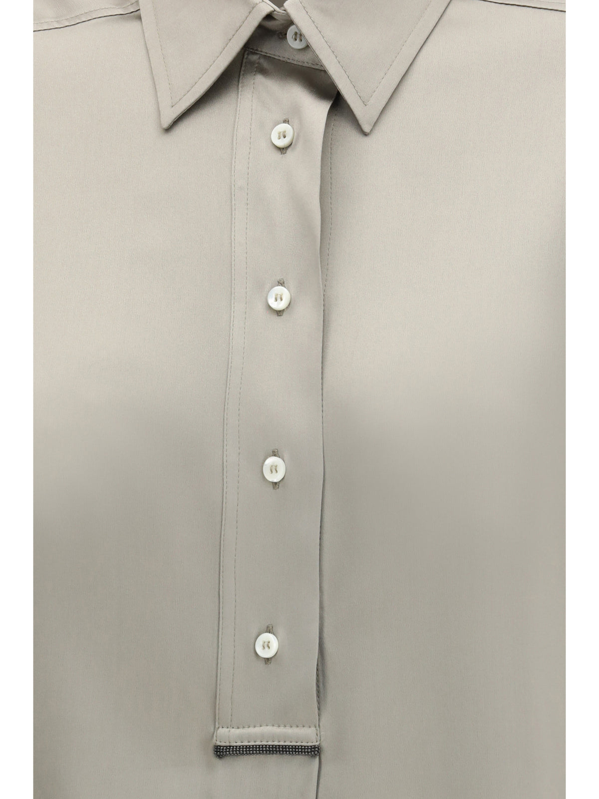 Brunello Cucinelli Women Silk Satin Shirt BRUNELLO CUCINELLI
