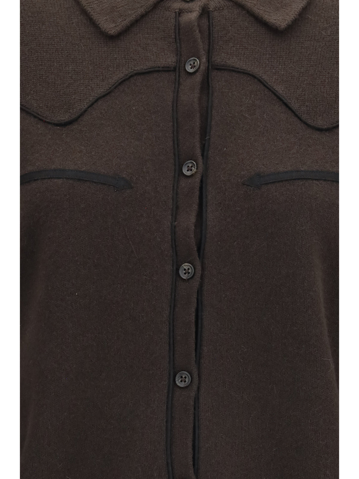 Guest In Residence Women Cropped Western Cashmere Shirt GUEST IN RESIDENCE