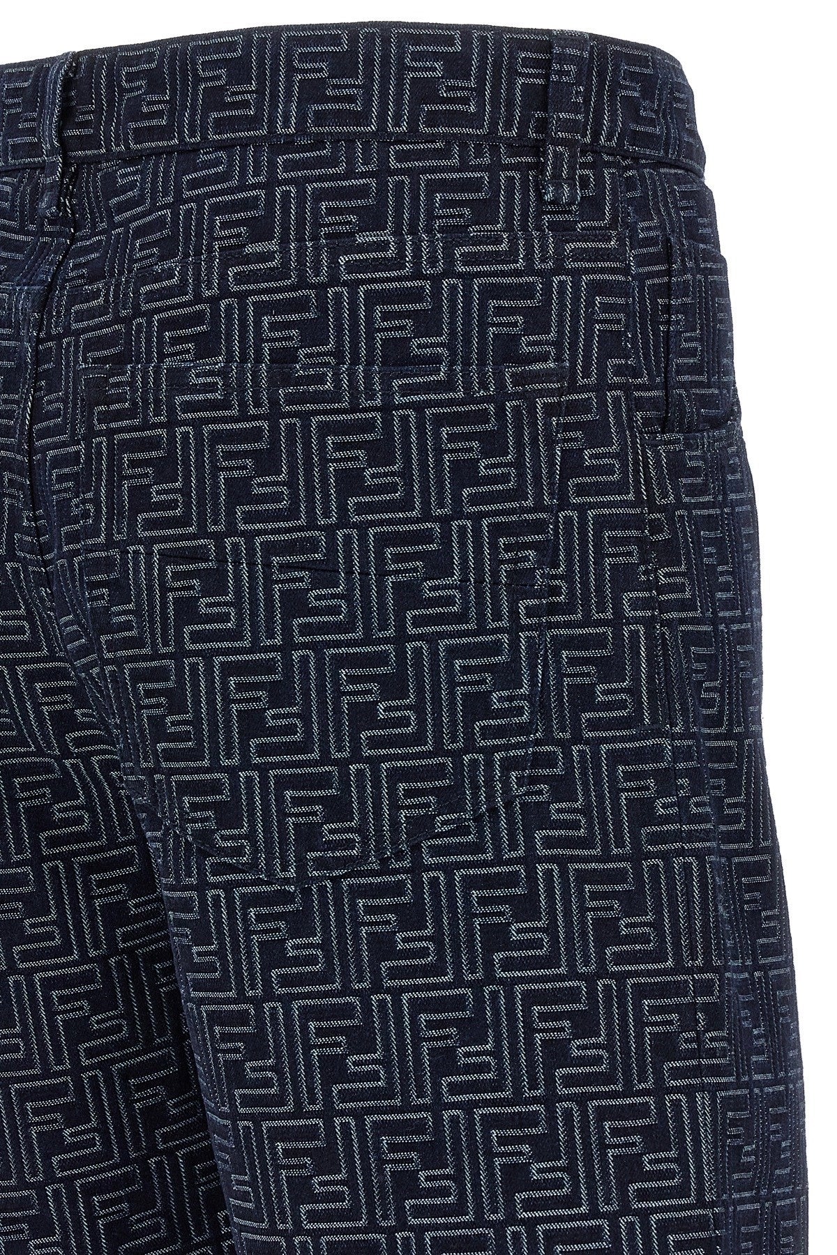 Fendi Men Bermuda Jeans Jacquard Ff FENDI