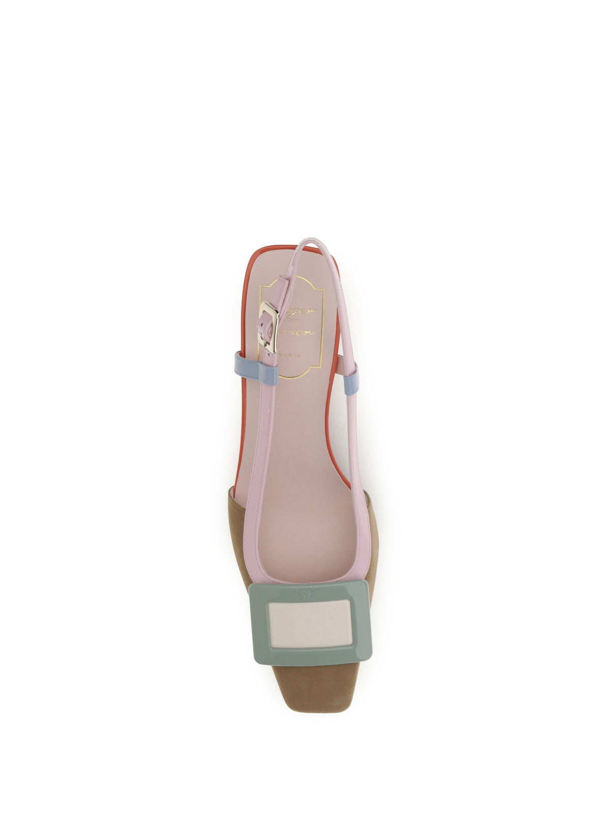Roger Vivier Women Suede Belle Vivier Slingback Pumps ROGER VIVIER