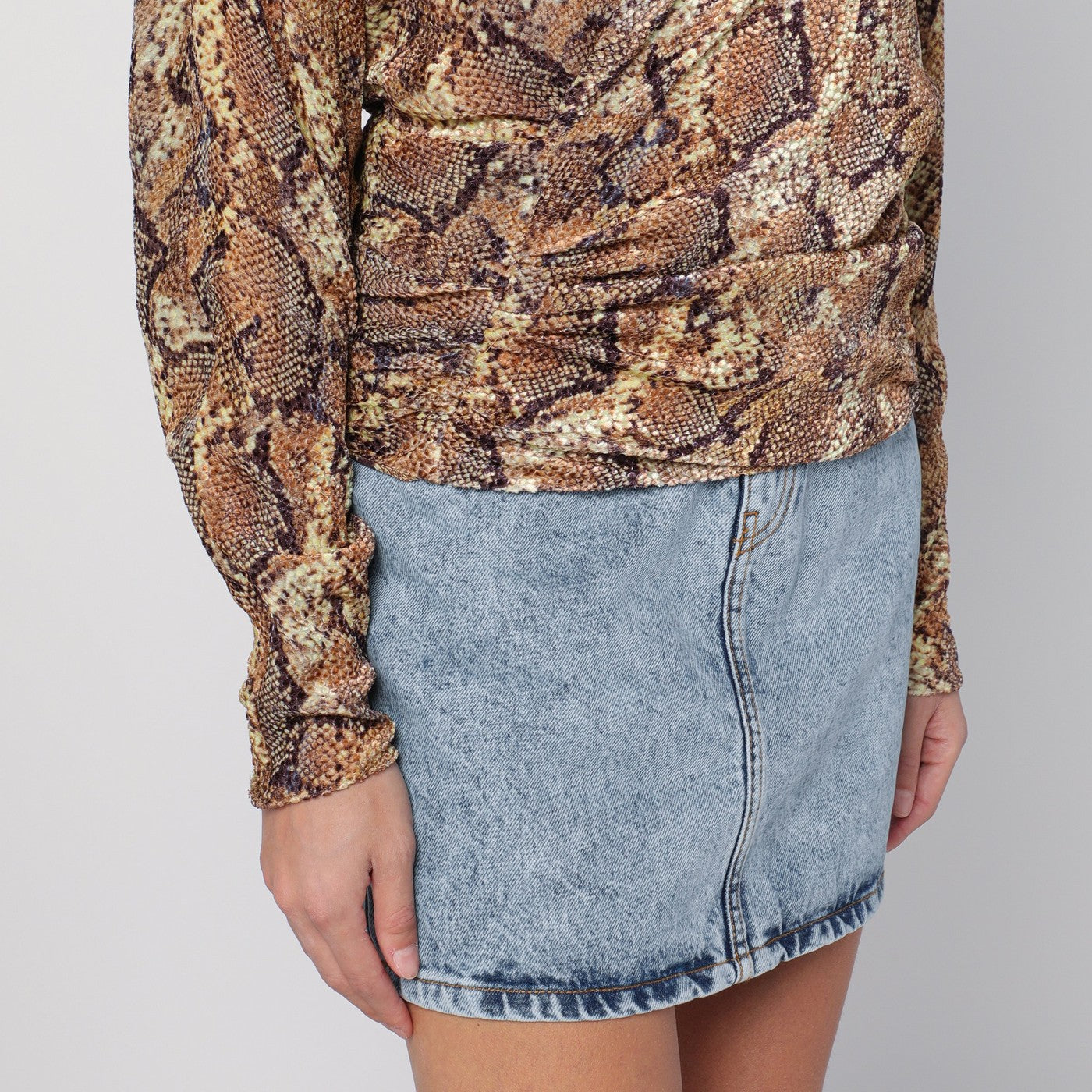 Isabel Marant Snake Print Marlin Blouse Women ISABEL MARANT