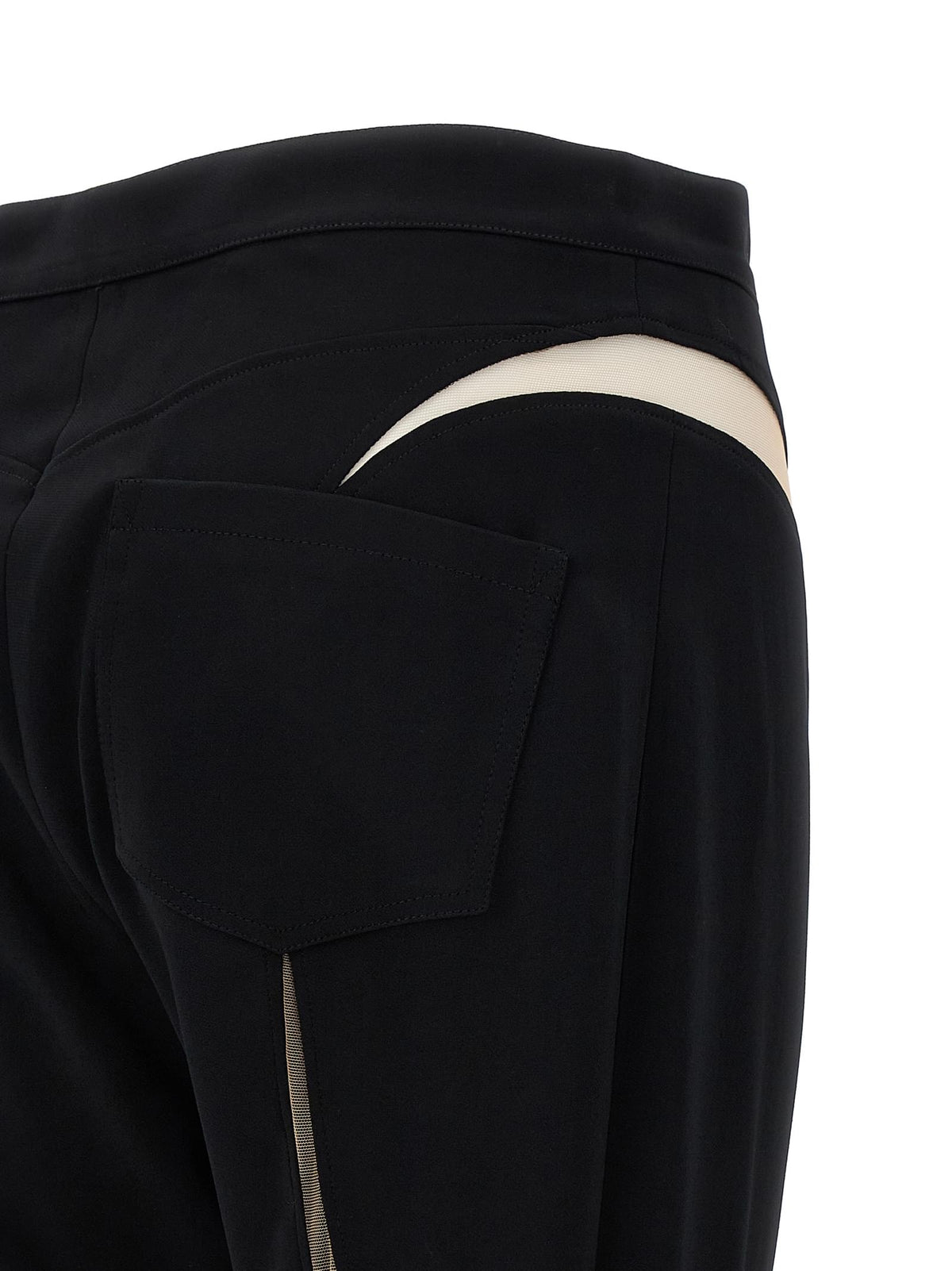 Mugler Women Mesh Insert Leggings MUGLER