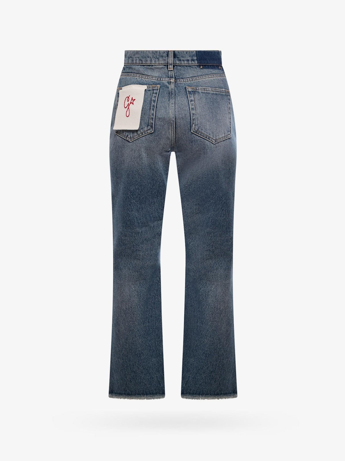Golden Goose Deluxe Brand Women Derin New Cropped Flare Jeans With Back Logoed Patch GOLDEN GOOSE