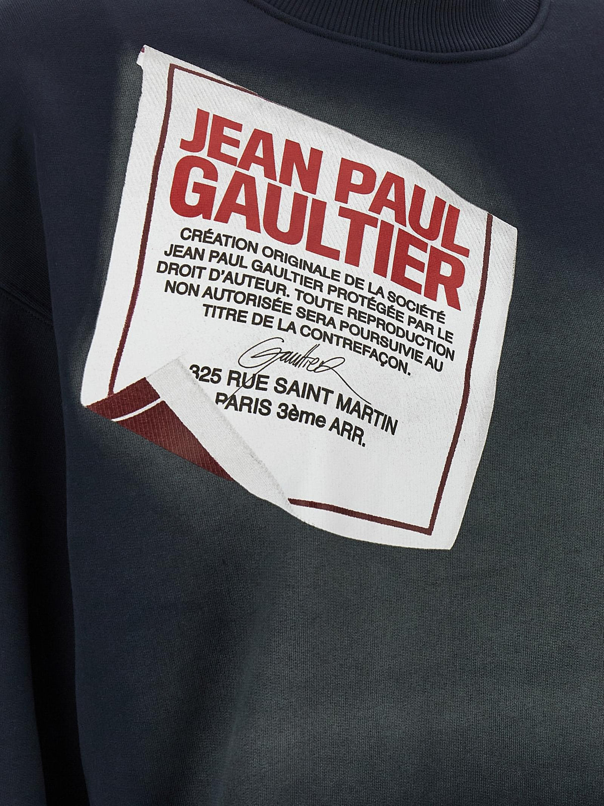 Jean Paul Gaultier Women 'The Blue Gaultier Label' Sweatshirt JEAN PAUL GAULTIER