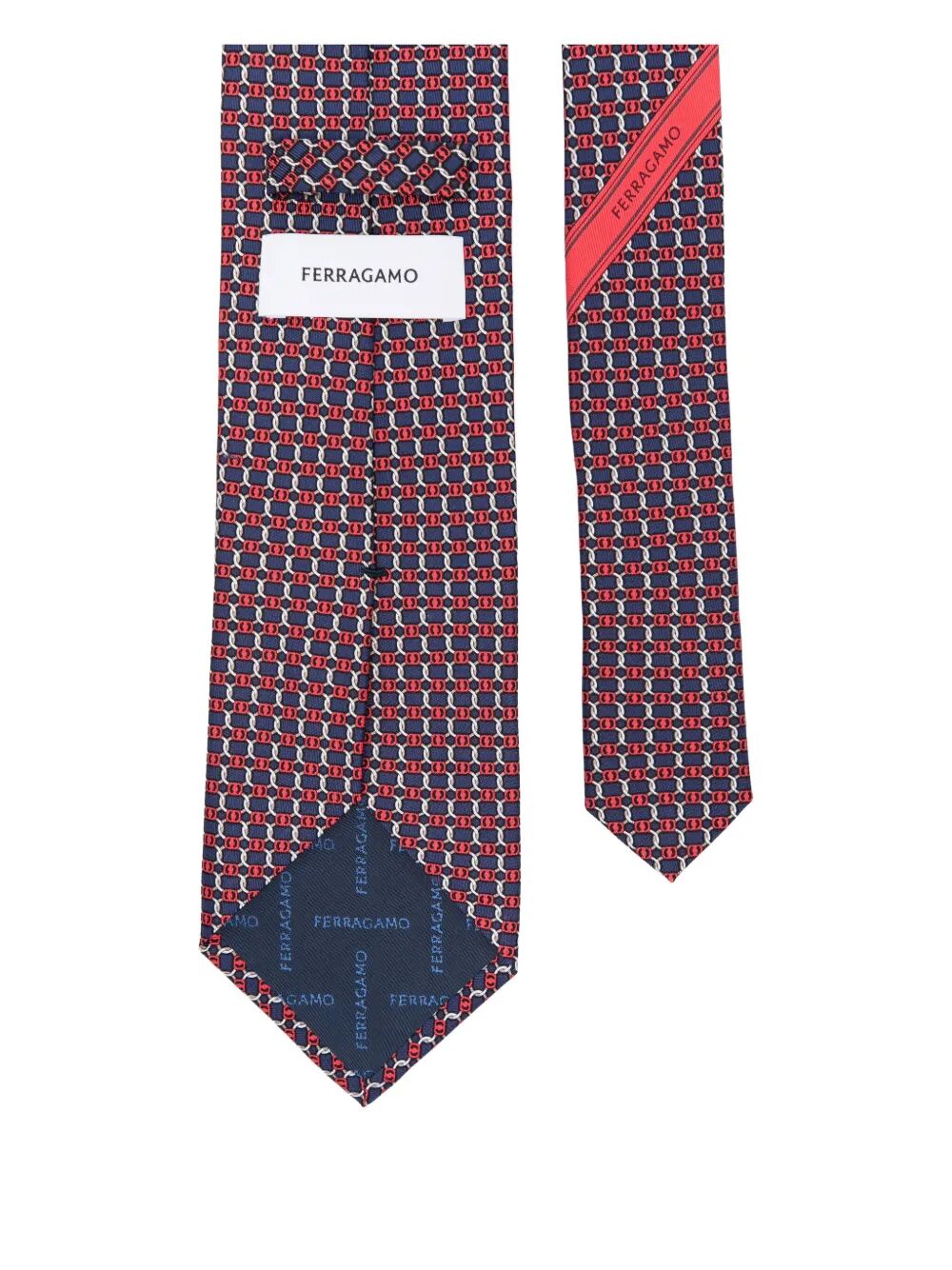 Ferragamo Men Geometric-Pattern Aida Silk Tie FERRAGAMO