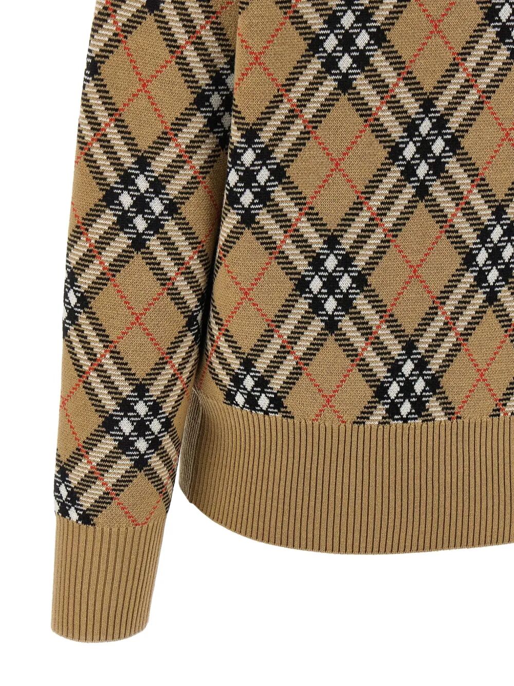 Burberry Women Check-Pattern Wool Sweater BURBERRY