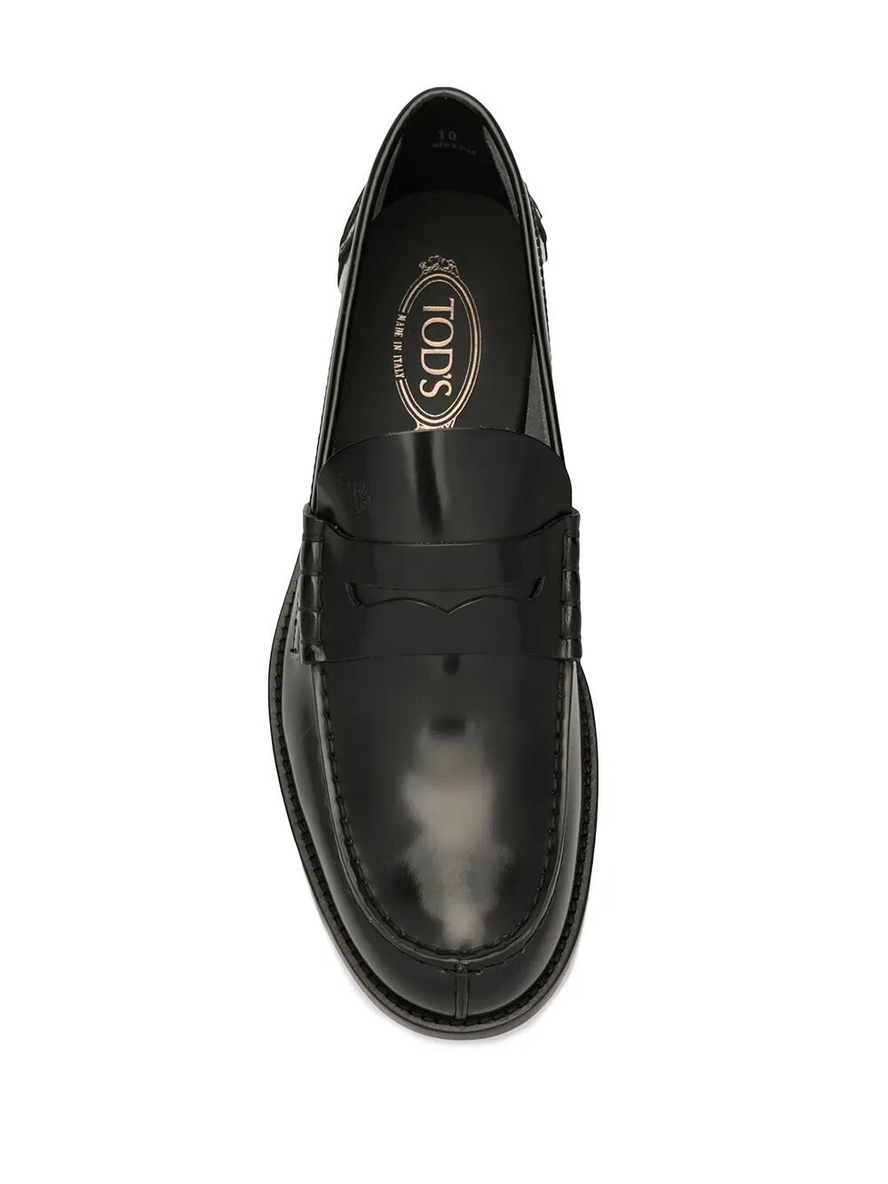 Tod's Men Semi-Shiny Leather Penny Loafers