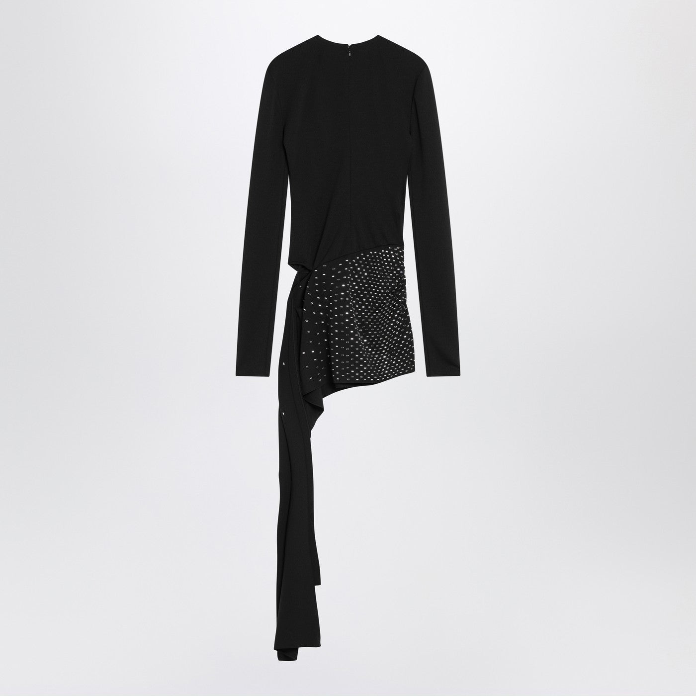 The Attico Mini Black Dress With Thermostrass Women THE ATTICO