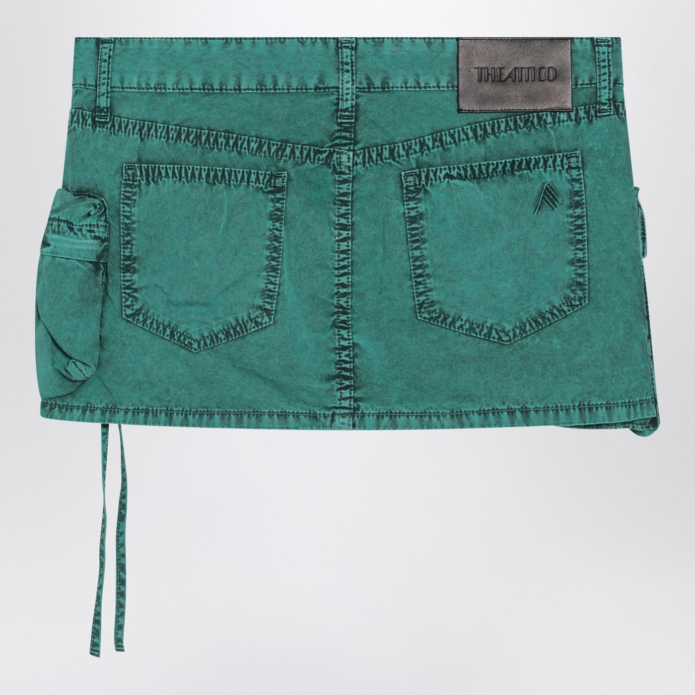 The Attico Fay Green Cargo Miniskirt Women THE ATTICO