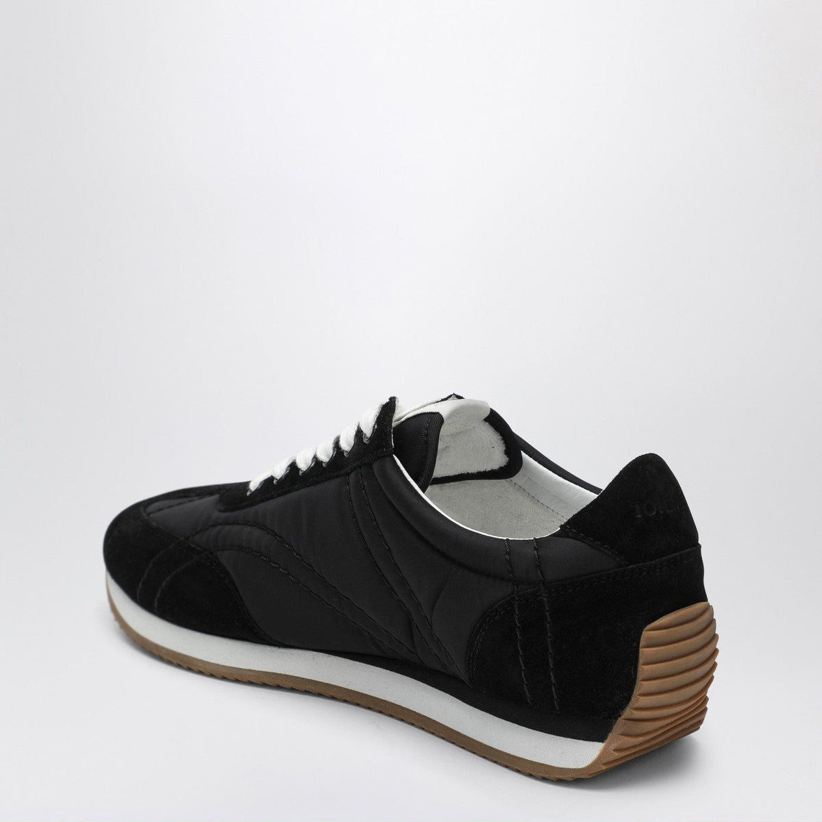 Toteme Black Sneakers In Suede And Fabric Women TOTEME