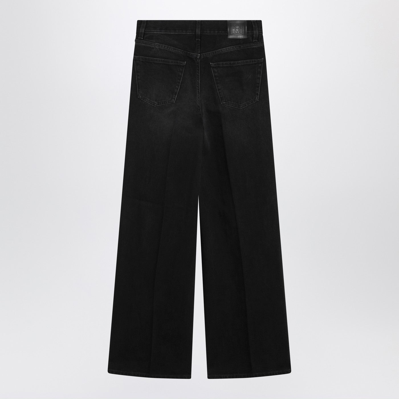 Toteme Black Faded Effect Jeans In Organic Cotton Women TOTEME