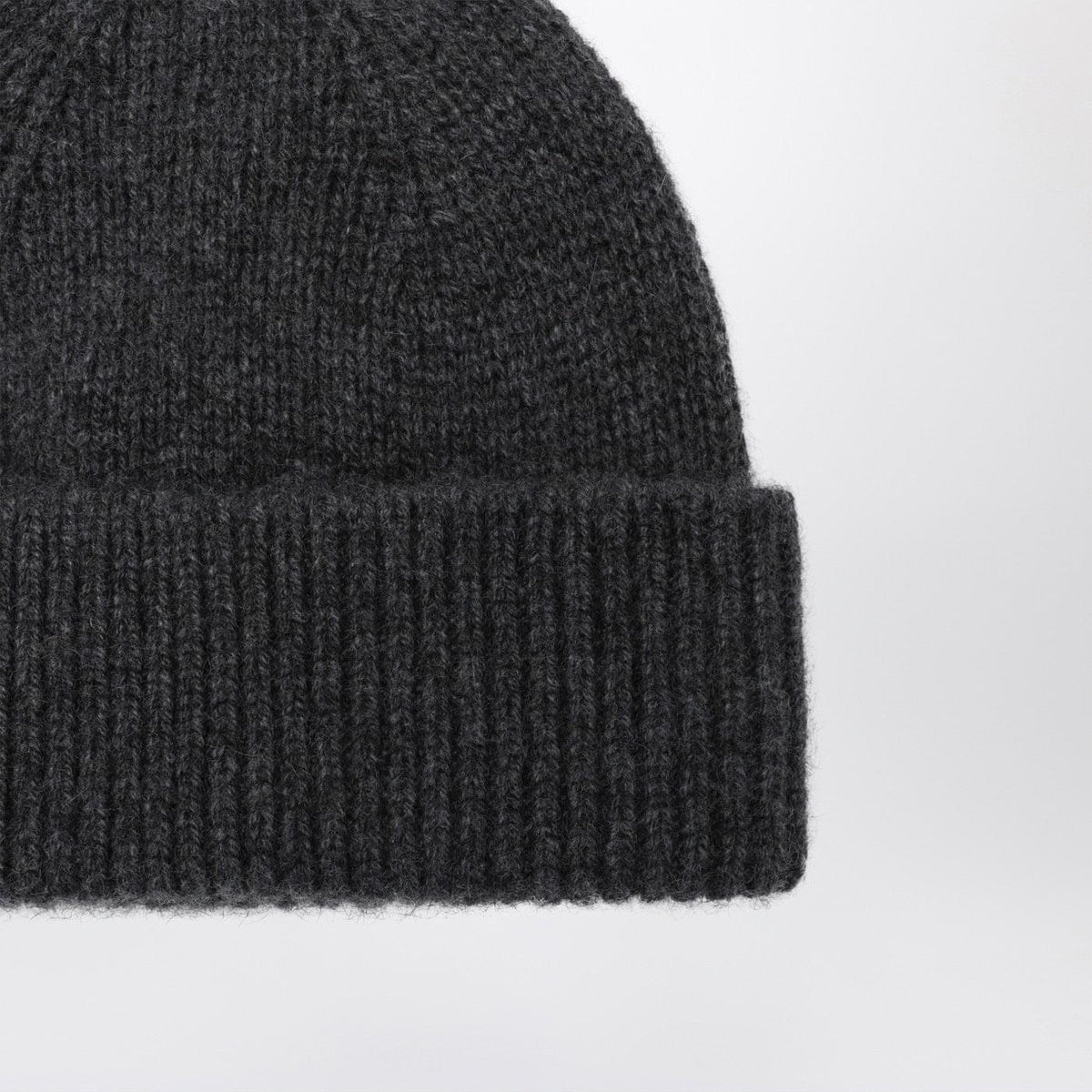 Roberto Collina Cashmere Beanie In Anthracite Grey Men Roberto Collina