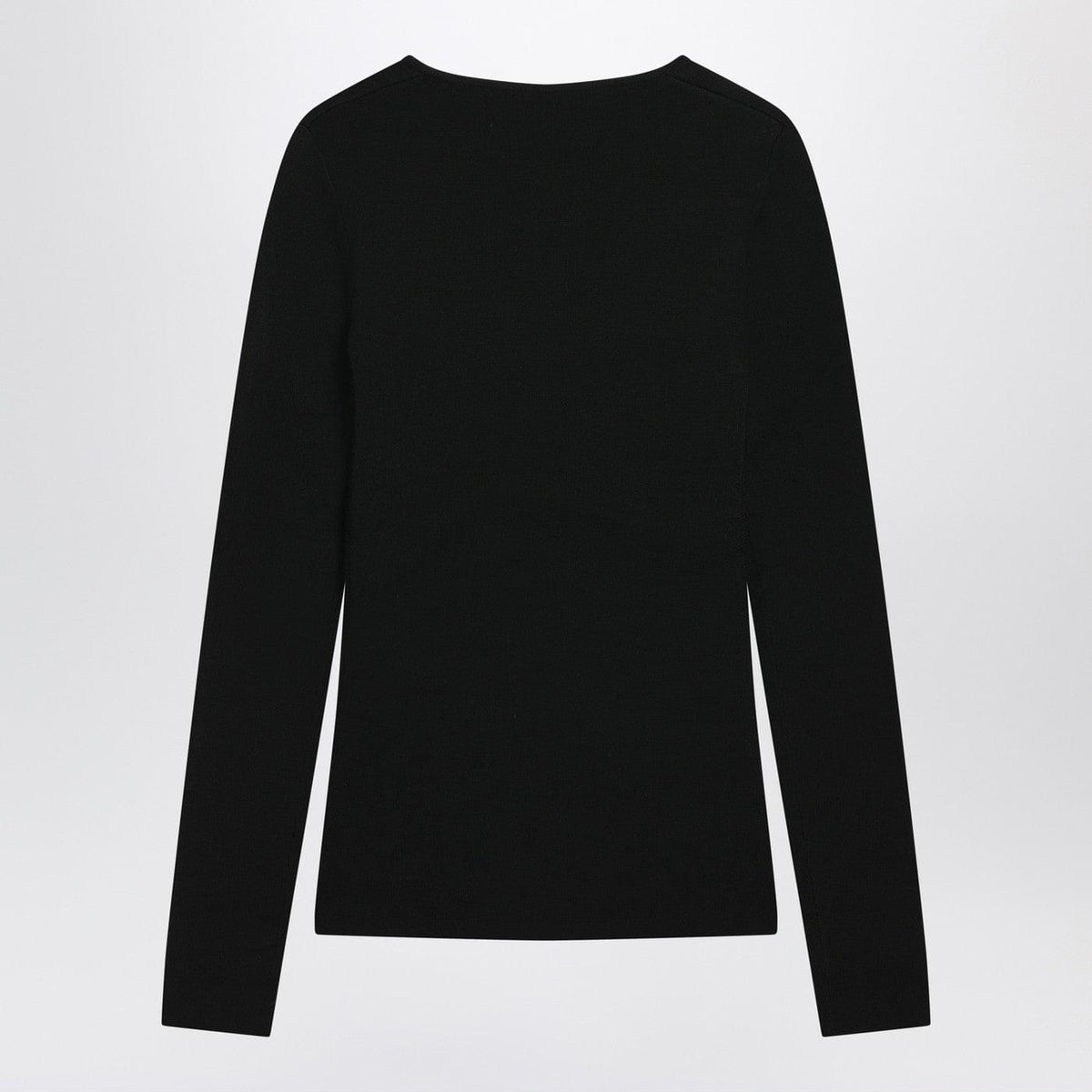 Toteme Black Wool-Blend Knit Top Women TOTEME