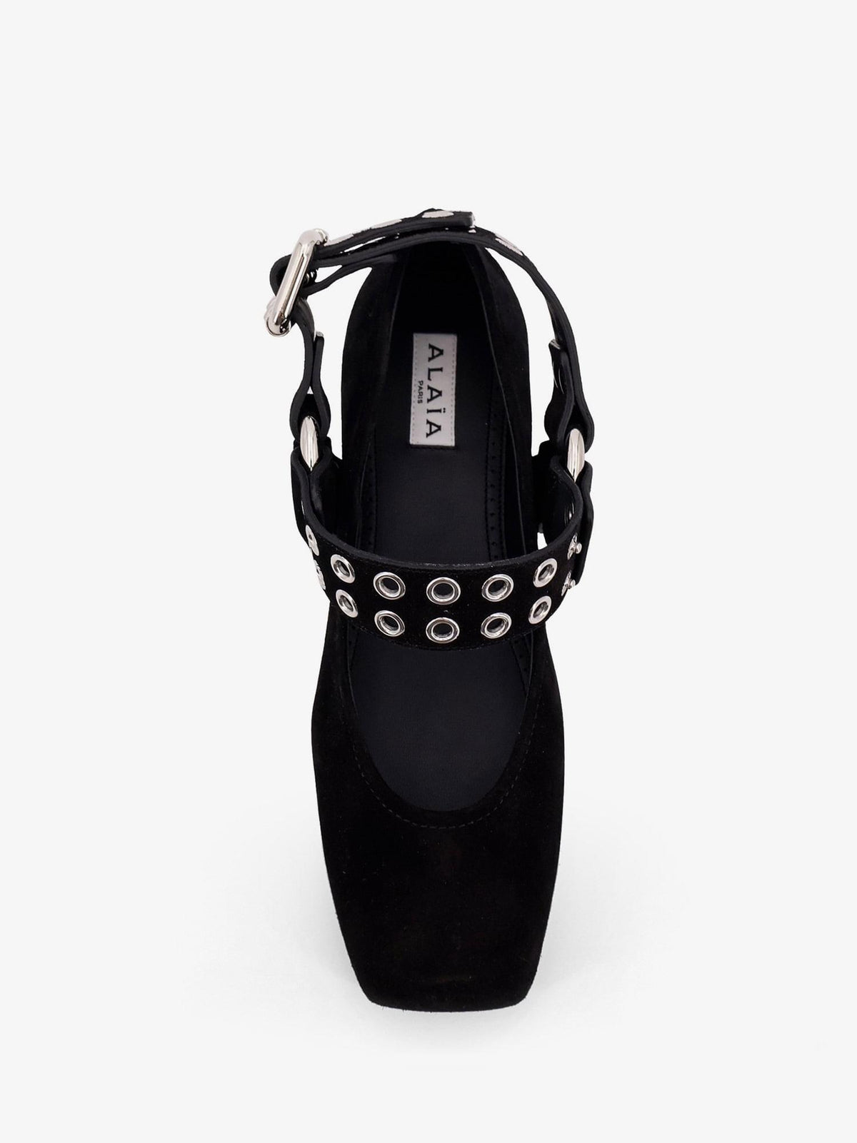 Alaia Women Suede Biker Flat Ballerinas ALAIA