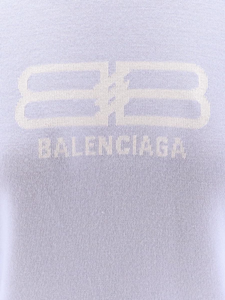 Balenciaga Women Wool And Cotton Blend Sweater BALENCIAGA