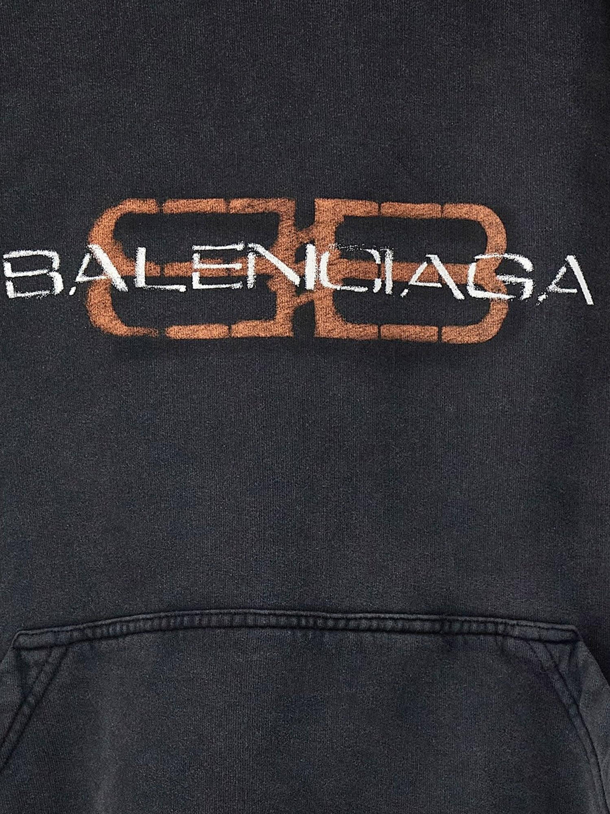 Balenciaga Men Cotton Hooded Sweatshirt BALENCIAGA