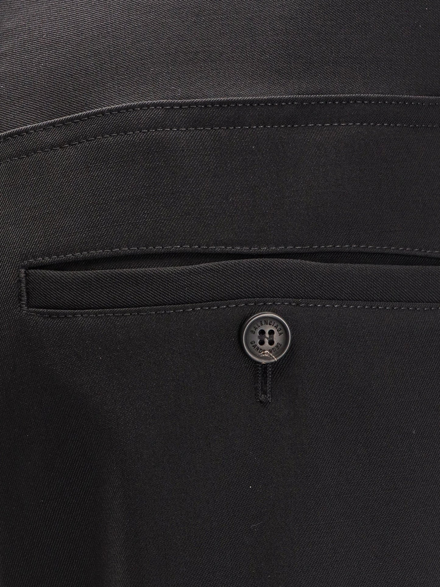 Balenciaga Men Straight Fit Cotton Trousers BALENCIAGA