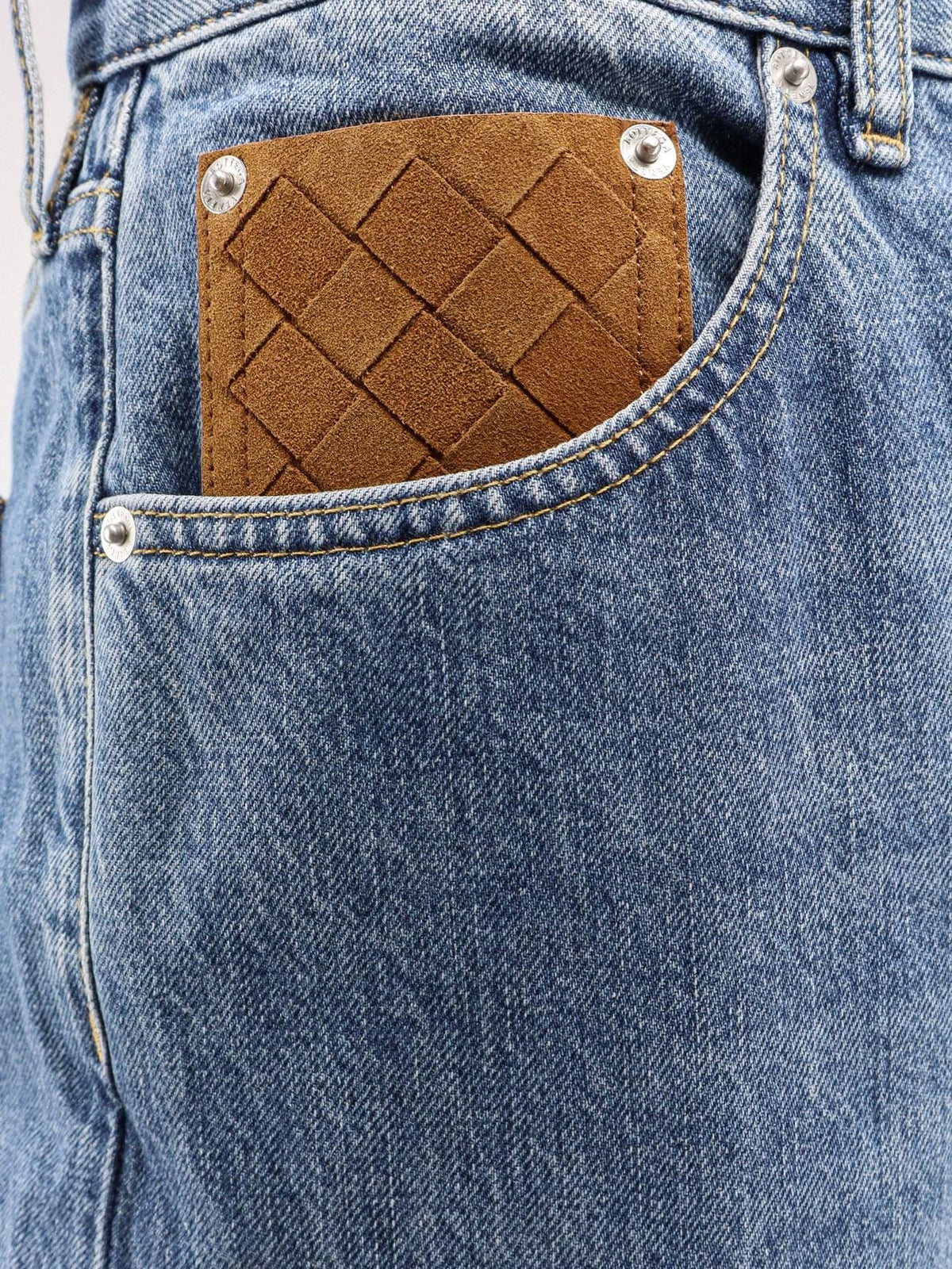 Bottega Veneta Men Wide Leg Jeans With Turn Up BOTTEGA VENETA