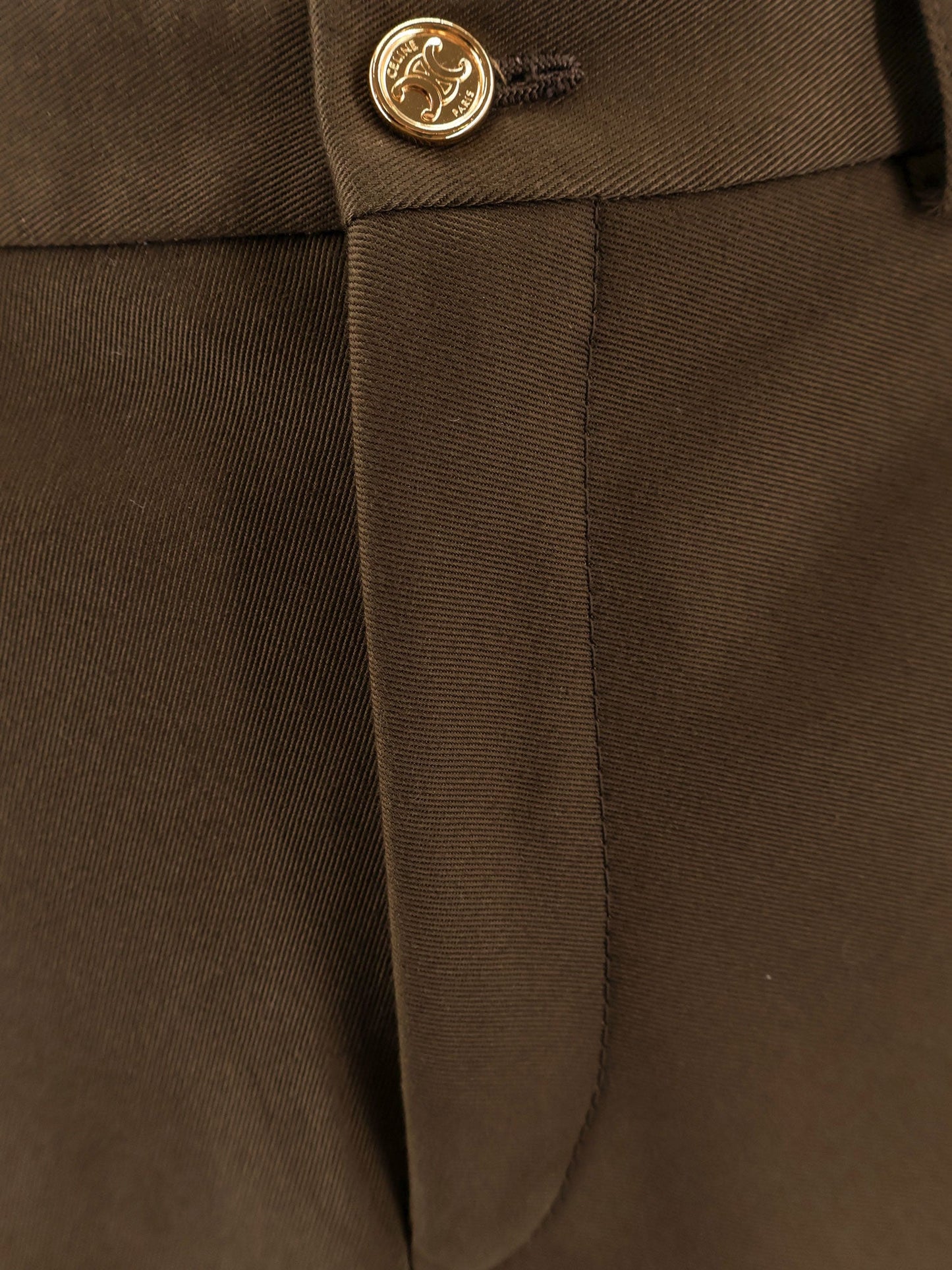 Celine Women Brown Cotton Skirt CELINE