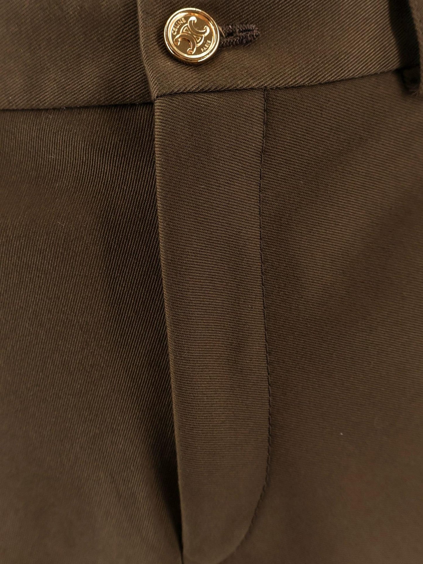 Celine Women Brown Cotton Skirt CELINE