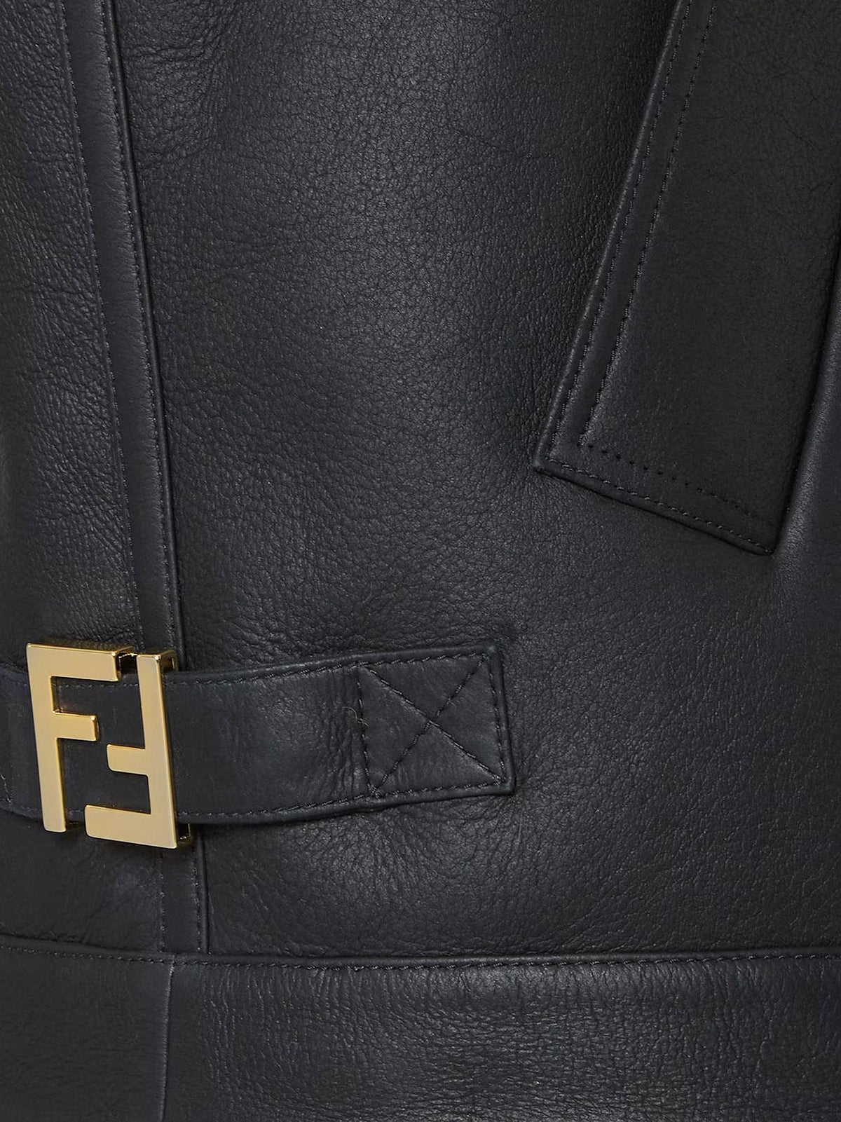Fendi Women Sleeveless Sheepskin Jacket FENDI