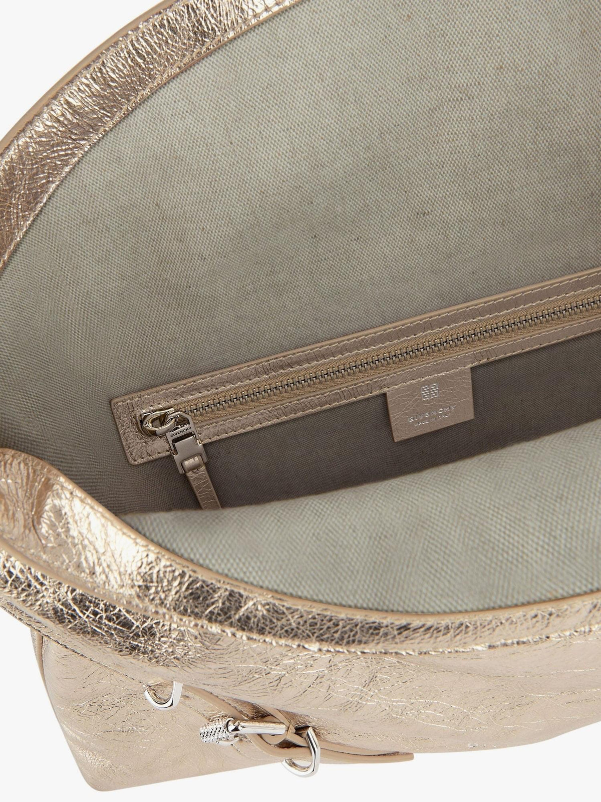 Givenchy Women Voyou Metallized Leather Shoulder Bag GIVENCHY