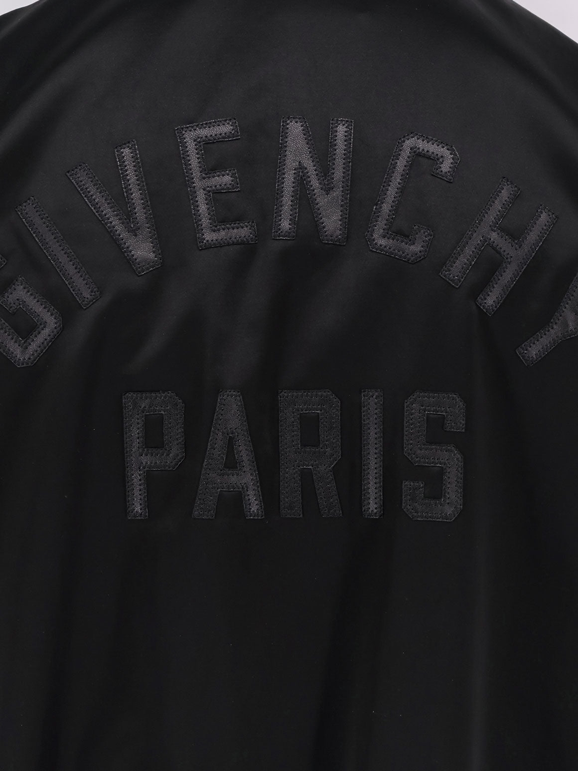 Givenchy Men Cotton And Nylon Jacket With Leather Sleeves GIVENCHY