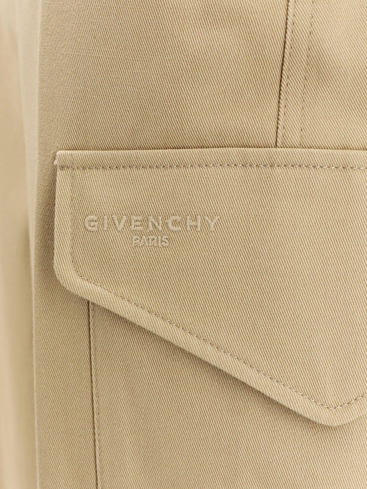 Givenchy Women Cotton And Wool Cargo Trousers