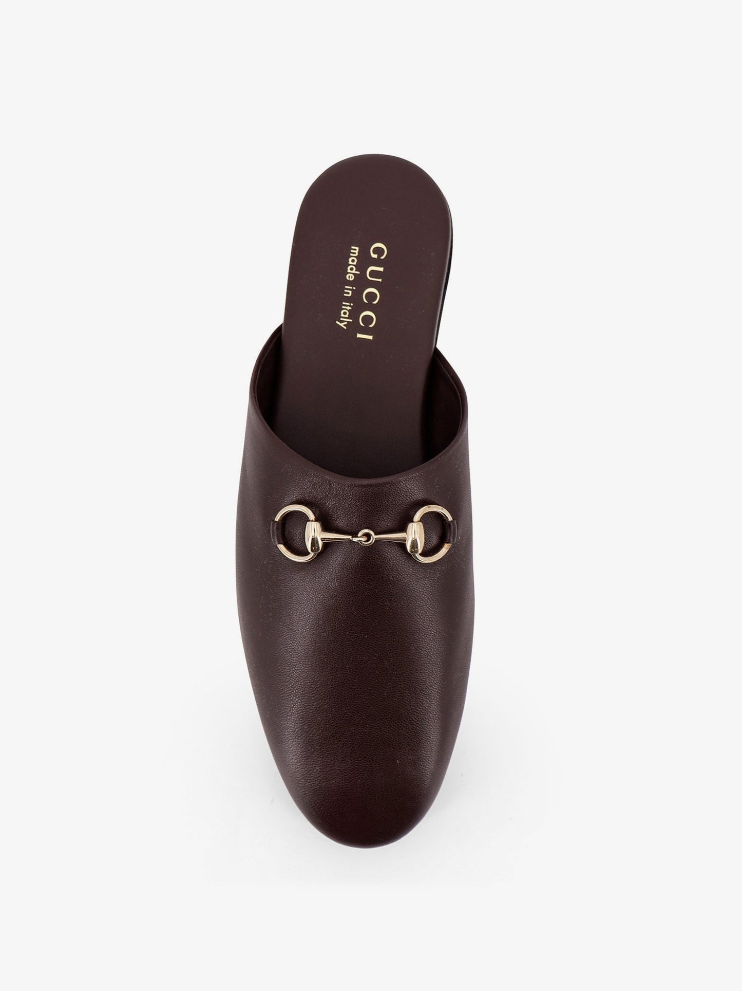 Gucci Women Leather Mule With Horsebit GUCCI