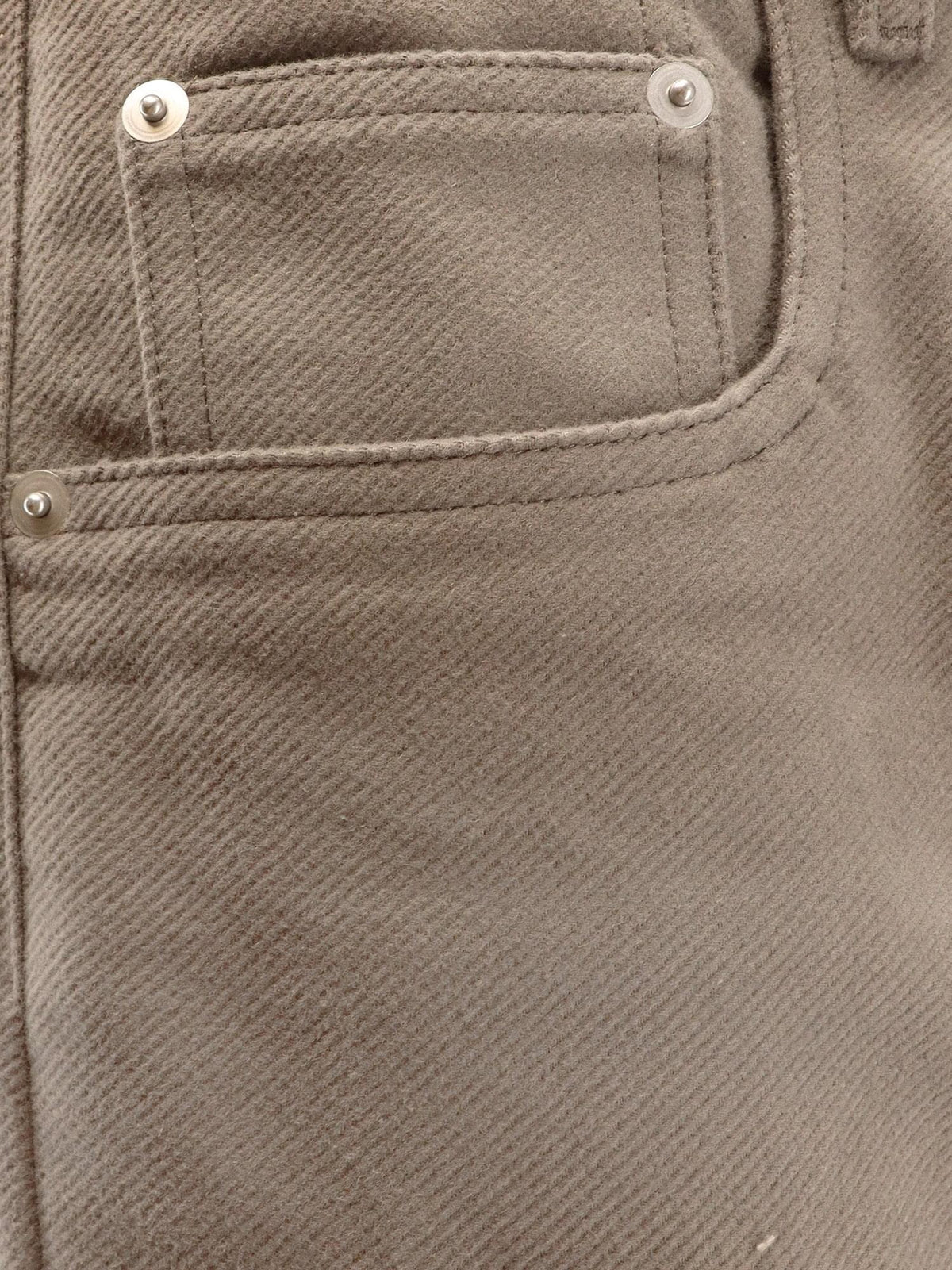 Rick Owens Men Geth Certified Cotton Trousers RICK OWENS