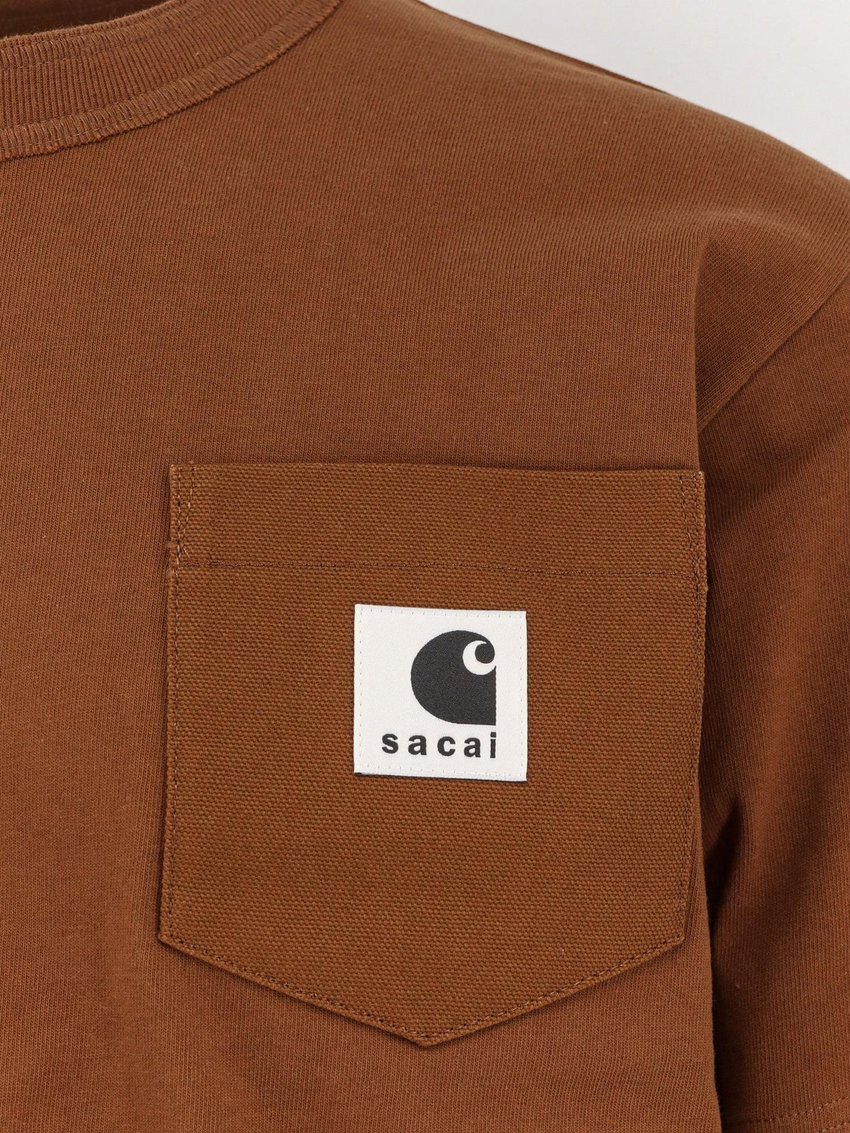 Sacai X Carhartt Wip Men Carhartt Wip Cotton Jersey L/S T-Shirt SACAI X CARHARTT WIP