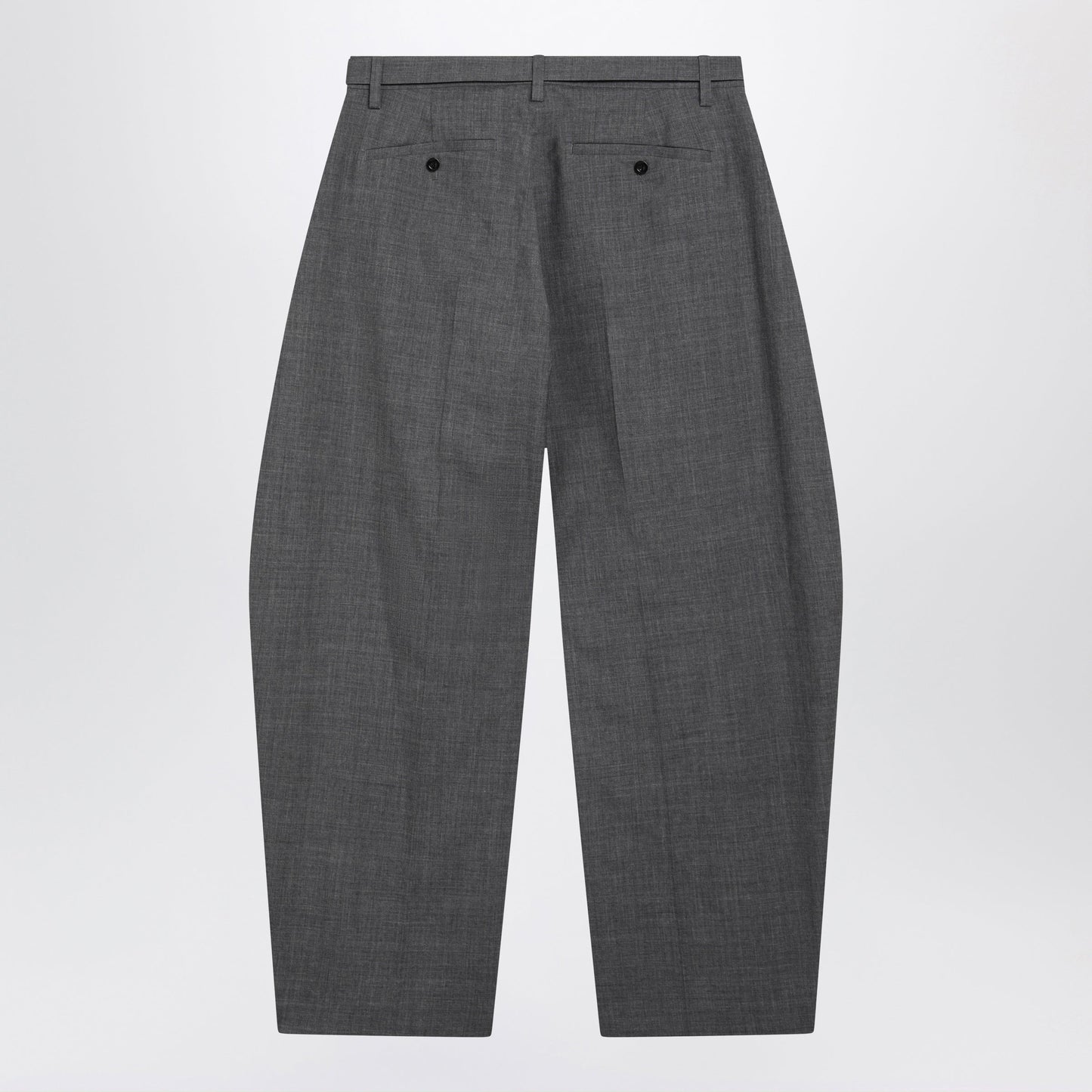 Sacai Grey Wool Trousers With Belt Men SACAI