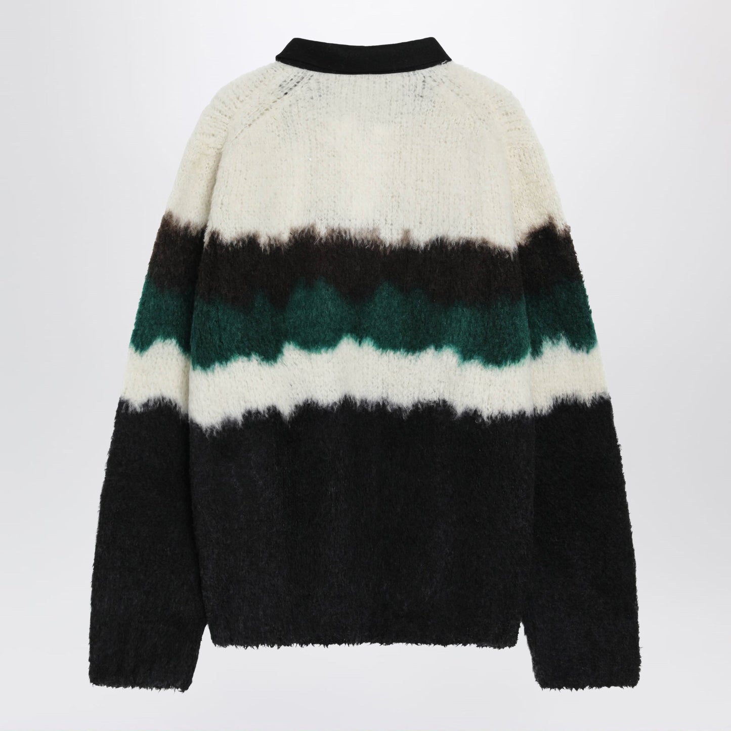 Sacai Multicolour Gradient Striped Polo Sweater Men SACAI