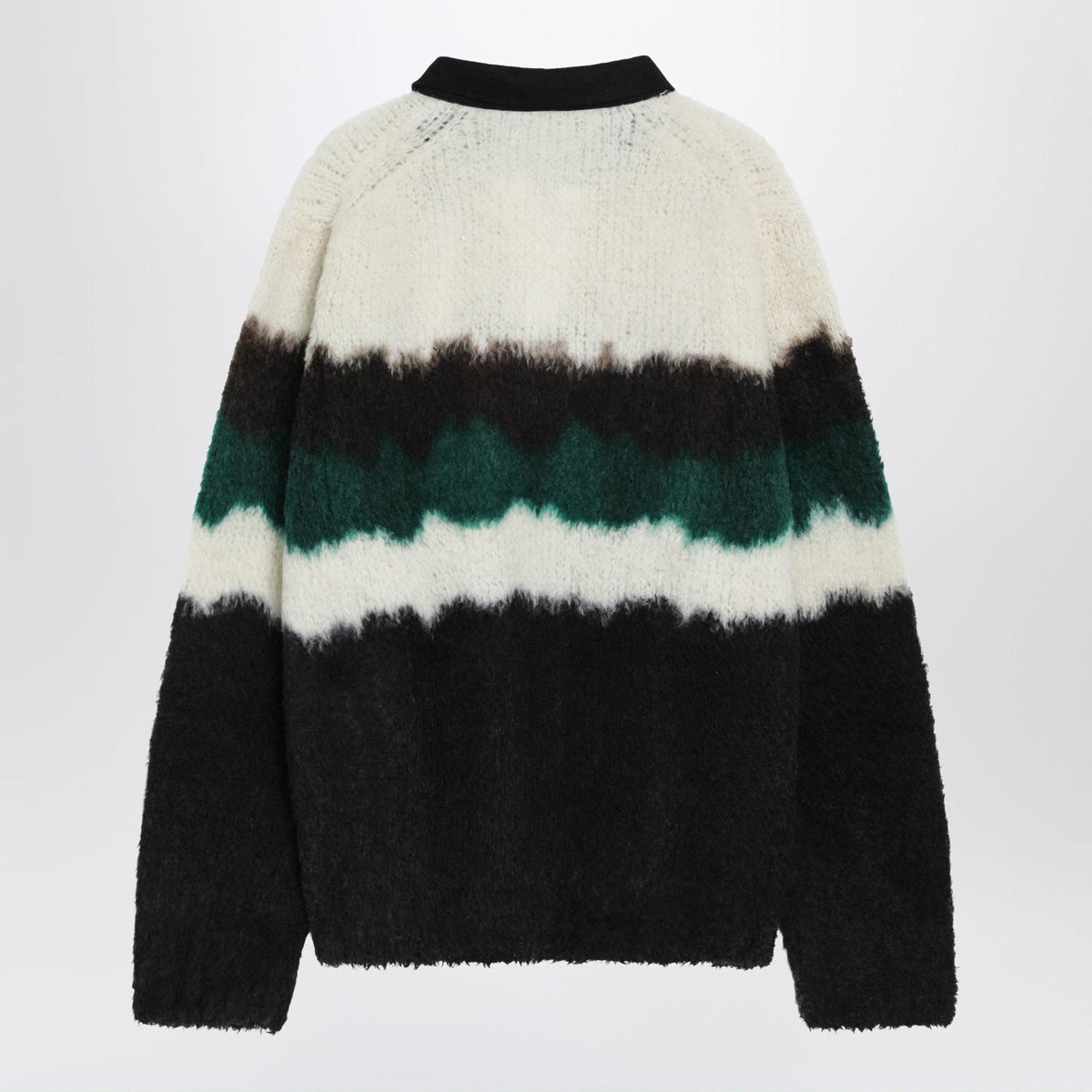 Sacai Multicolour Gradient Striped Polo Sweater Men SACAI