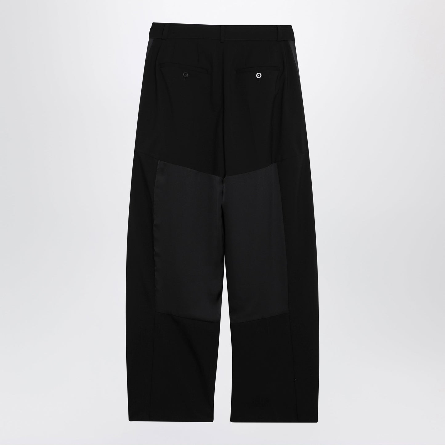 Sacai Wide-Leg Wool Trousers With Panels And Belt Women SACAI