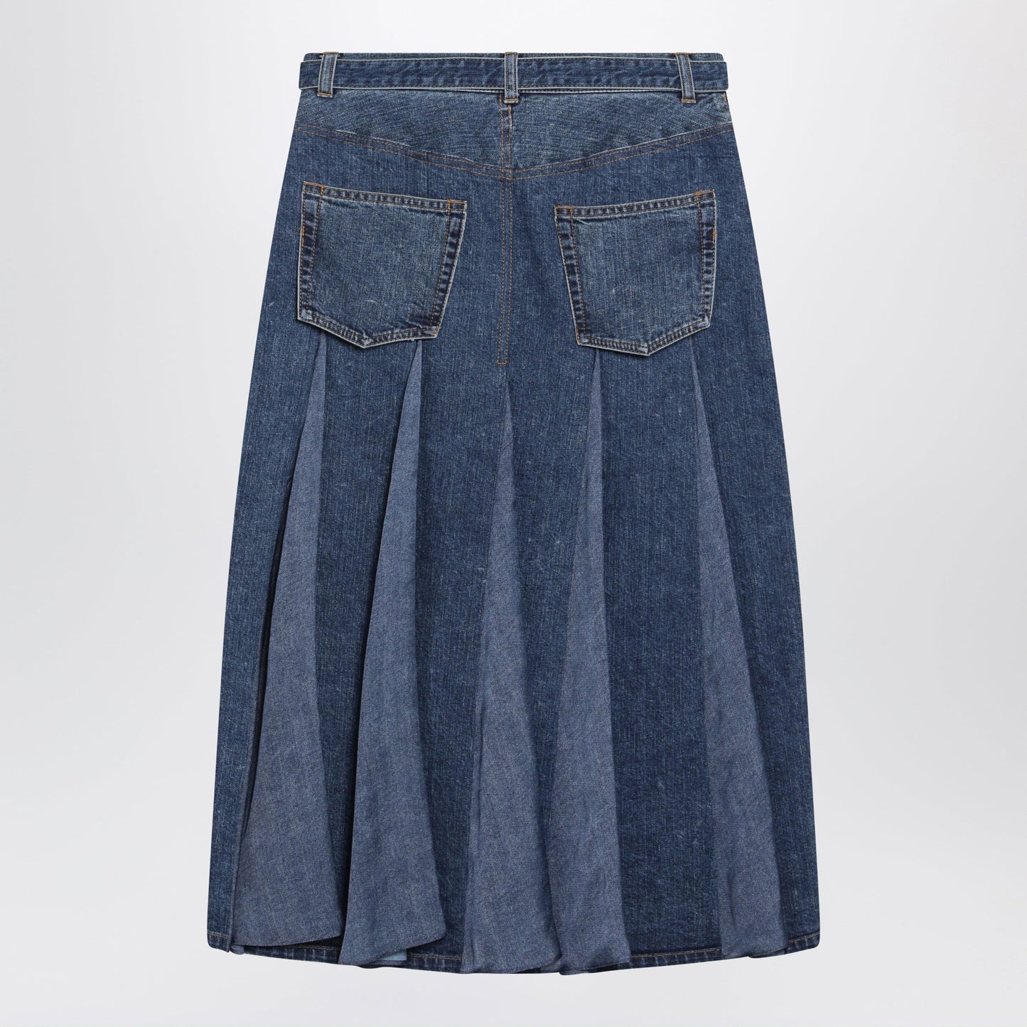 Sacai Denim Skirt In Blue Cotton Women SACAI