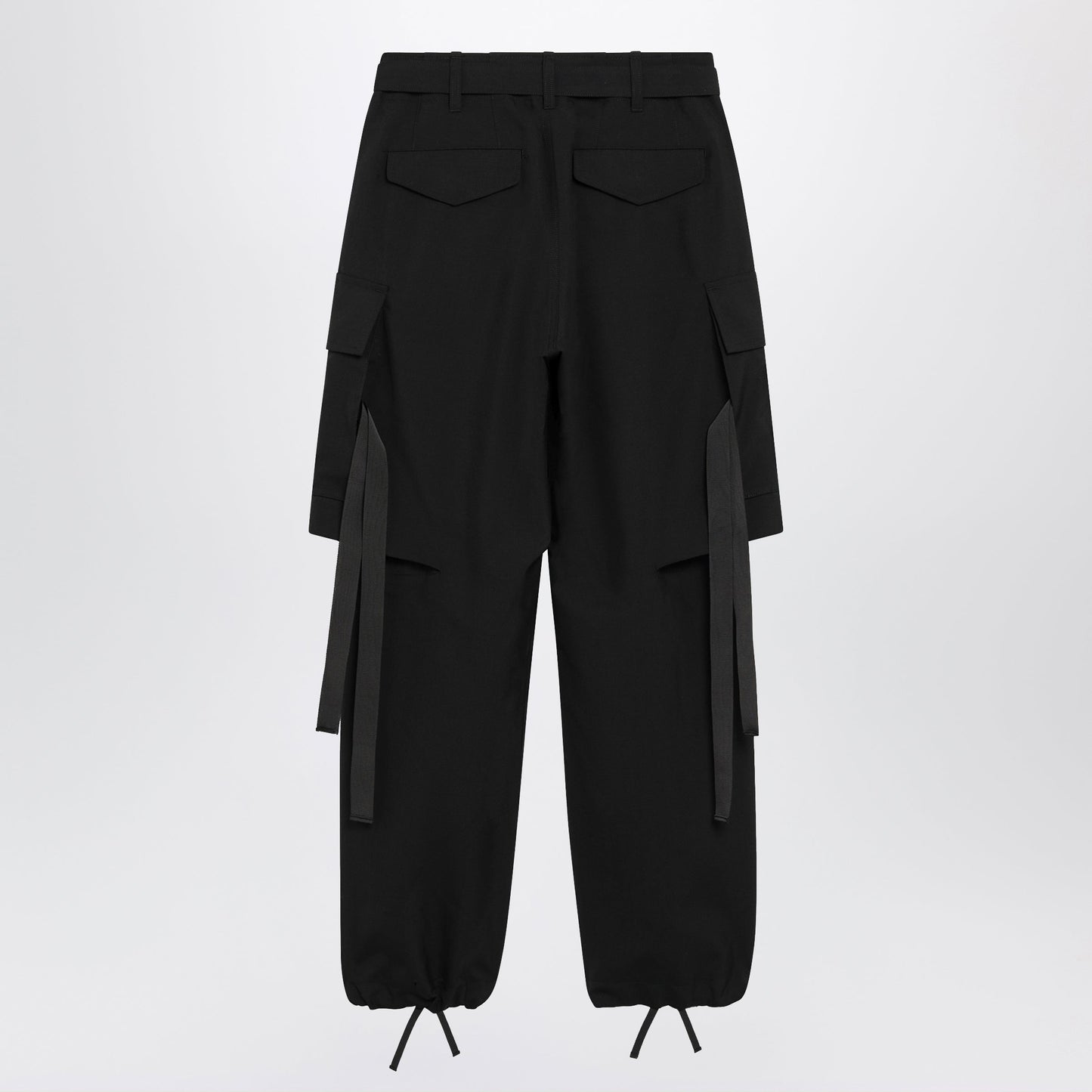 Sacai Wool-Blend Cargo Trousers Women SACAI